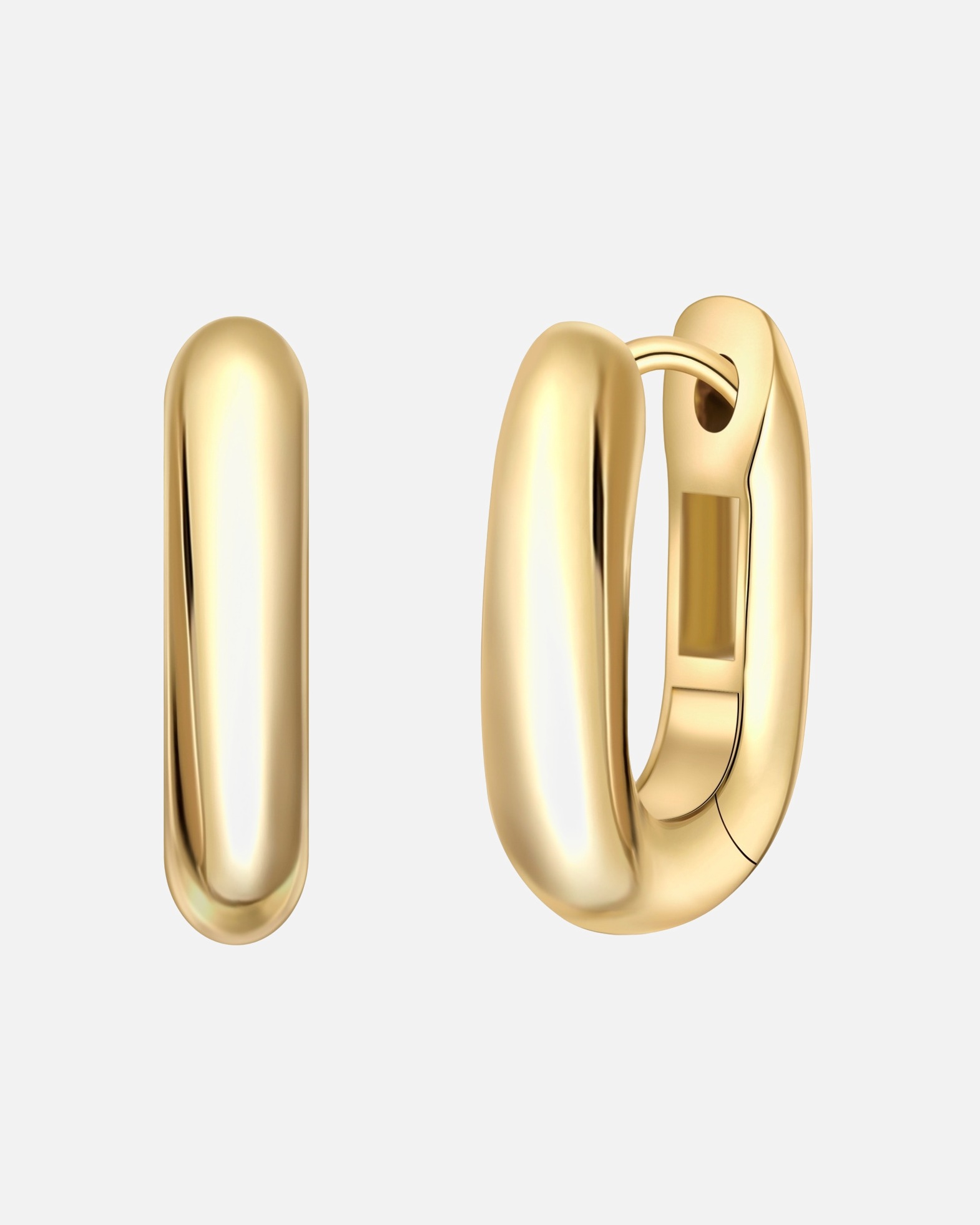 Créoles pour Femme Yokoamii Créoles en Laiton doré 16,0 mm