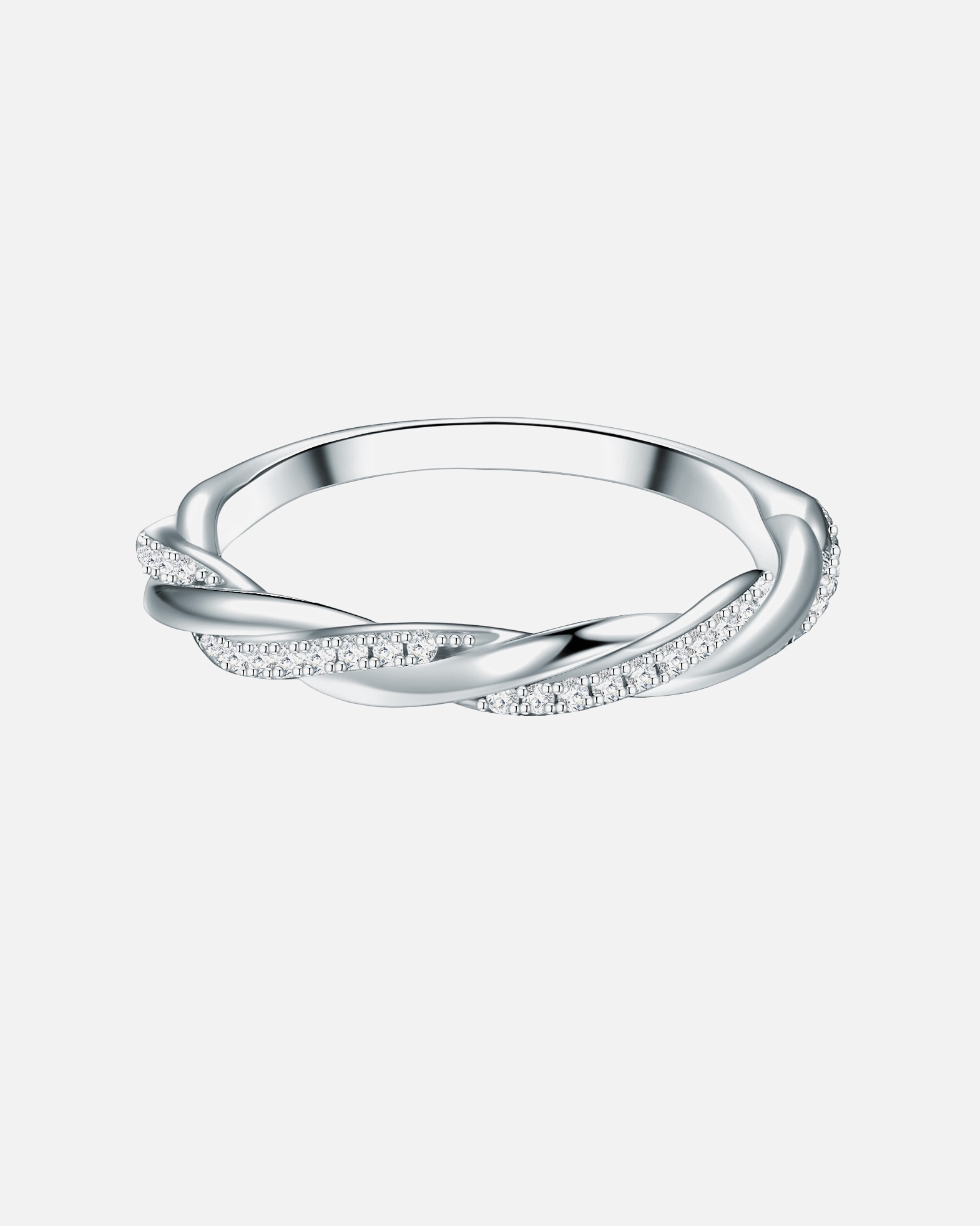 Bague pour Femme Trilani Bague en argent Argent sterling Oxyde de zirconium (CZ) en Argent 48