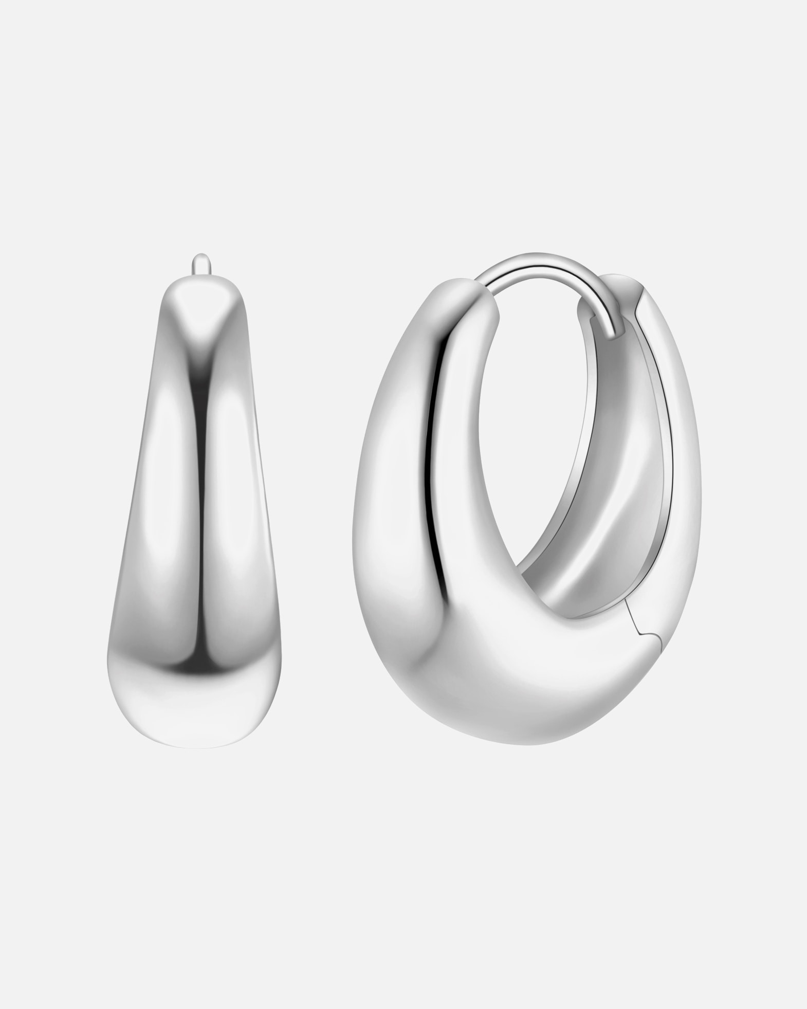 Créoles pour Femme Glanzstücke München Créoles en argent sterling en argent 18,5 mm