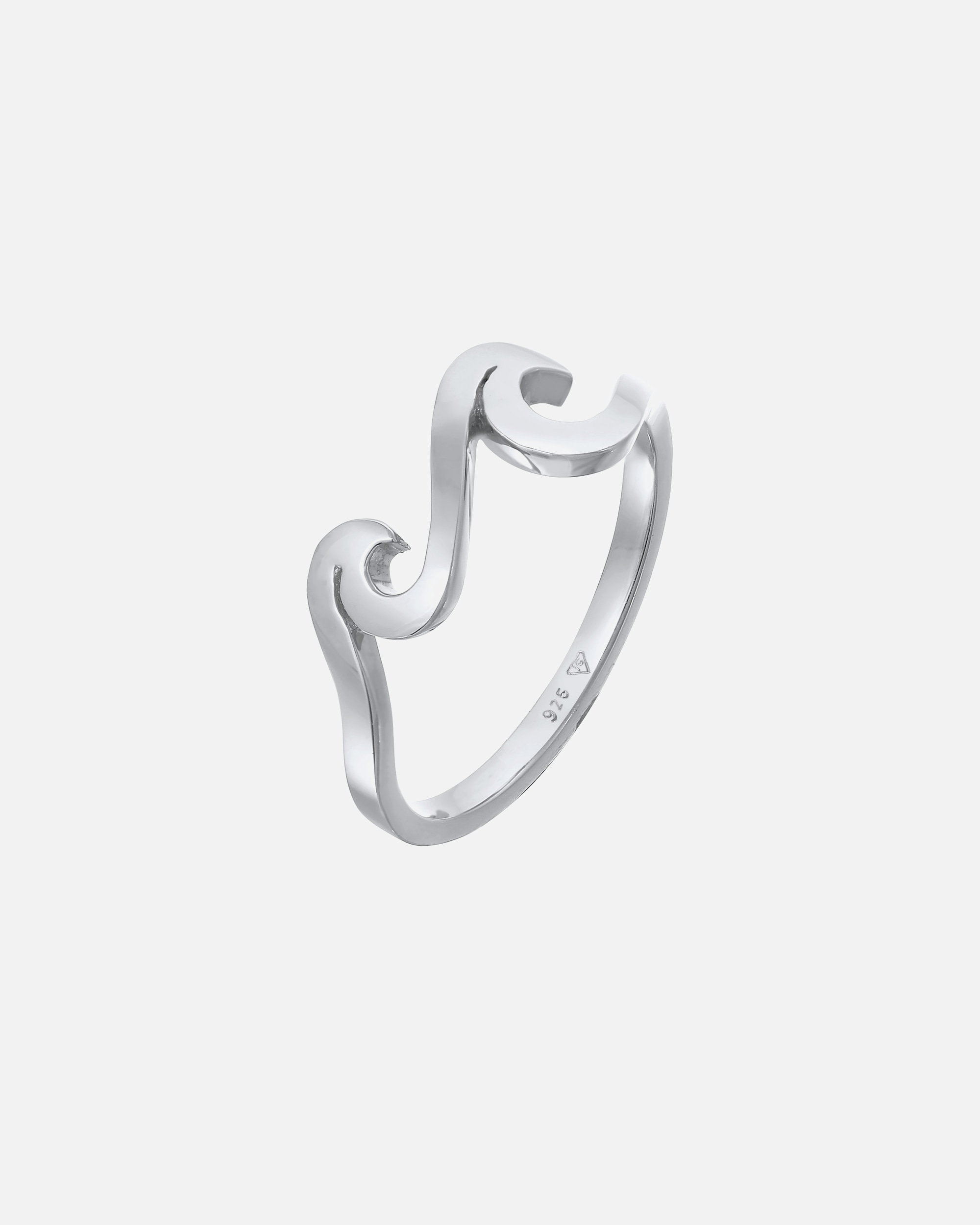 Bague pour Femme Elli Wellen Wave Ozean Maritim 925 Silber 52