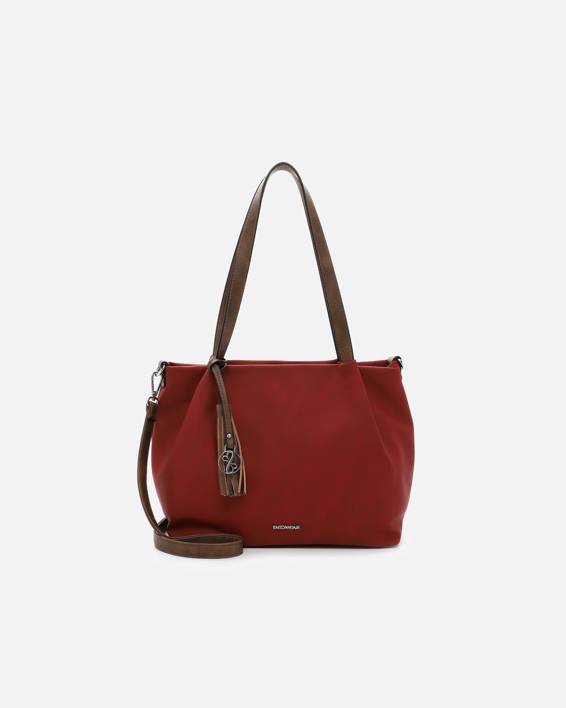 Sac pour Femme EMILY & NOAH Sac À Dos E&N Elke Red/Cognac