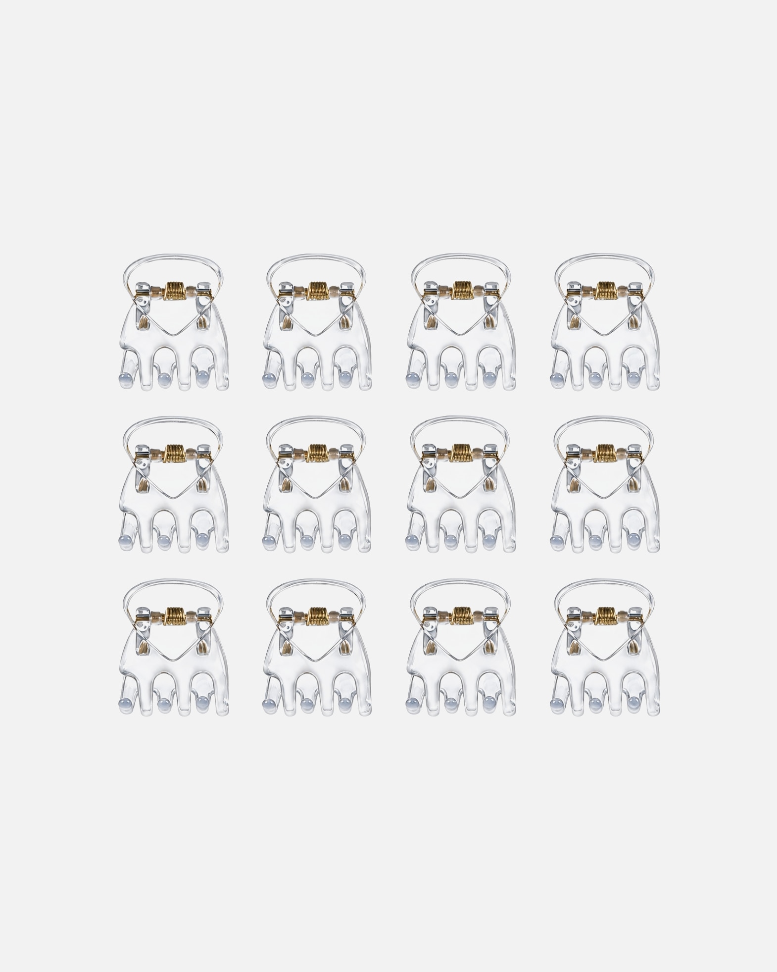 Pince à cheveux pour Unisexe SOHO SOHO Lucca Mini Pinces à Cheveux Transparentes (Lot de 12) SOHO Lucca Mini Pinces à Cheveux Transparentes (Lot de 12)