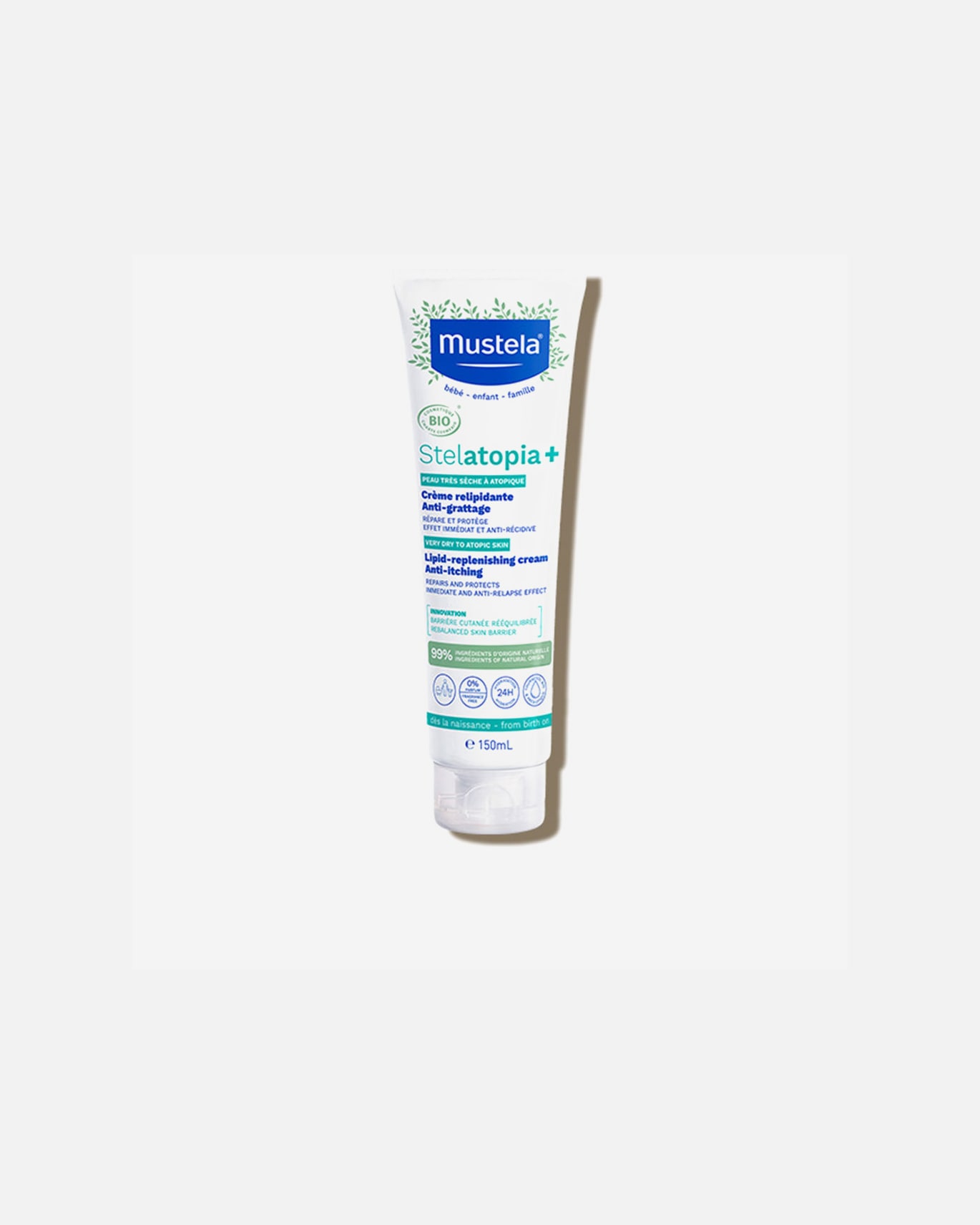 Crème bébé pour Unisexe Mustela Crème relipidante STELATOPIA+ BIO 150 ml