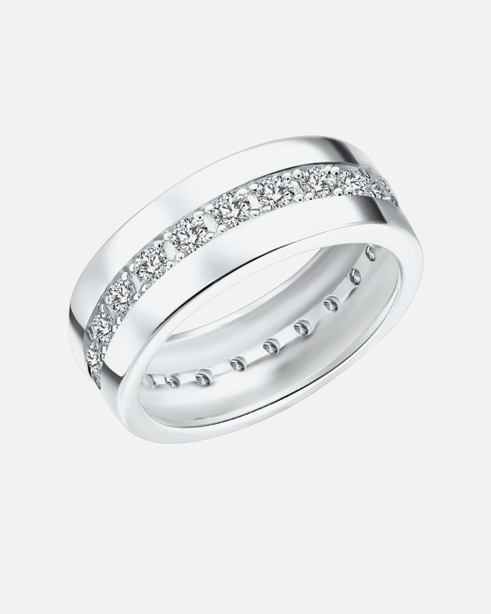 Bague pour Femme Rafaela Donata Bague en argent Argent sterling Oxyde de zirconium (CZ) en Argent 61