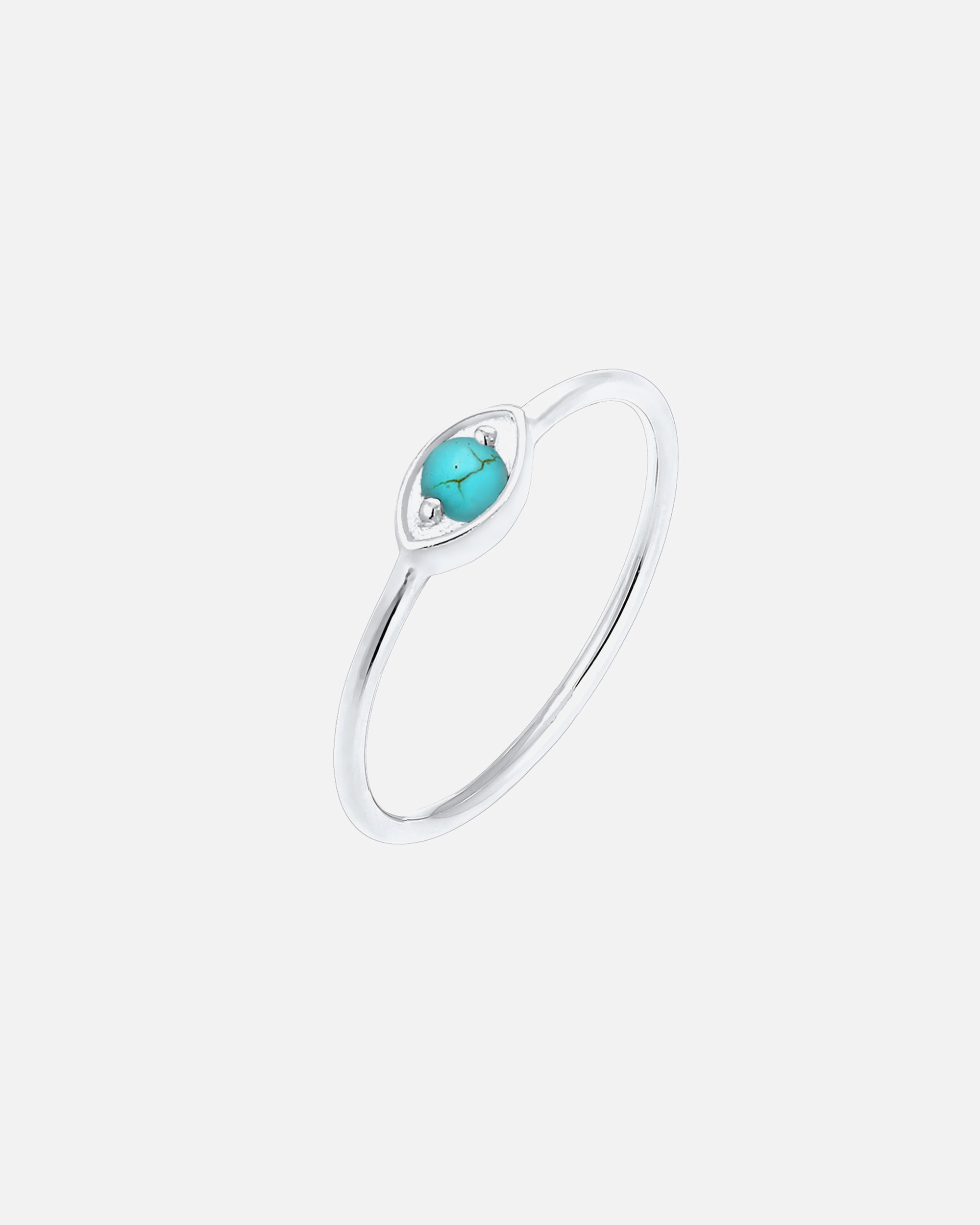 Bague pour Femme Elli Evil Eye Talisman Symbole 925 Argent Plaqué Or 52