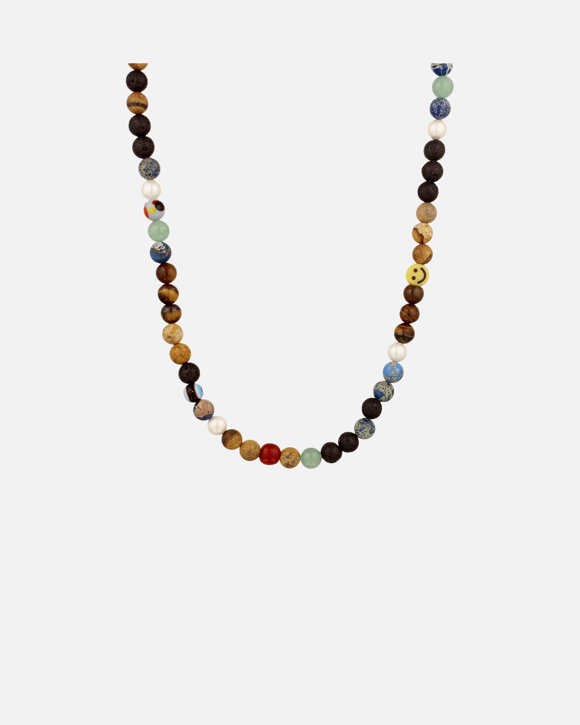 Collier pour Homme KUZZOI Collier argent homme Agate multicolore 925 Sterling Silver 50