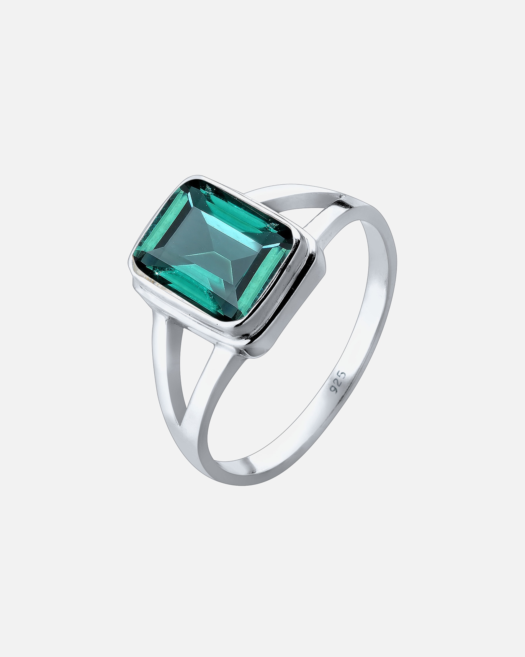 Bague pour Femme Elli Femmes Solitaire Quartz pierres précieuses en argent sterling 925 52