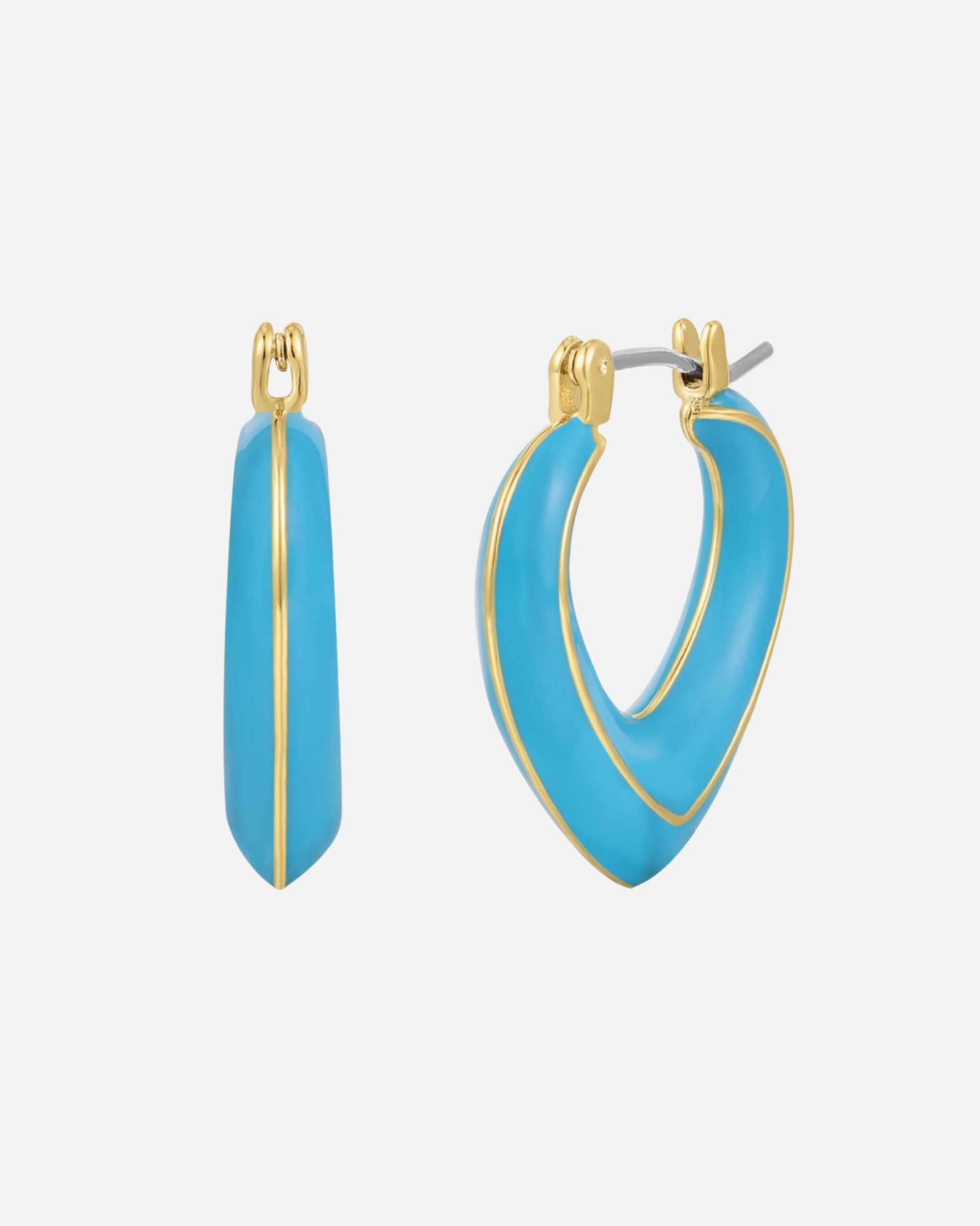 Créoles pour Femme Yokoamii Boucles d´oreilles en Alliage de fer en Or rose 23,2 mm