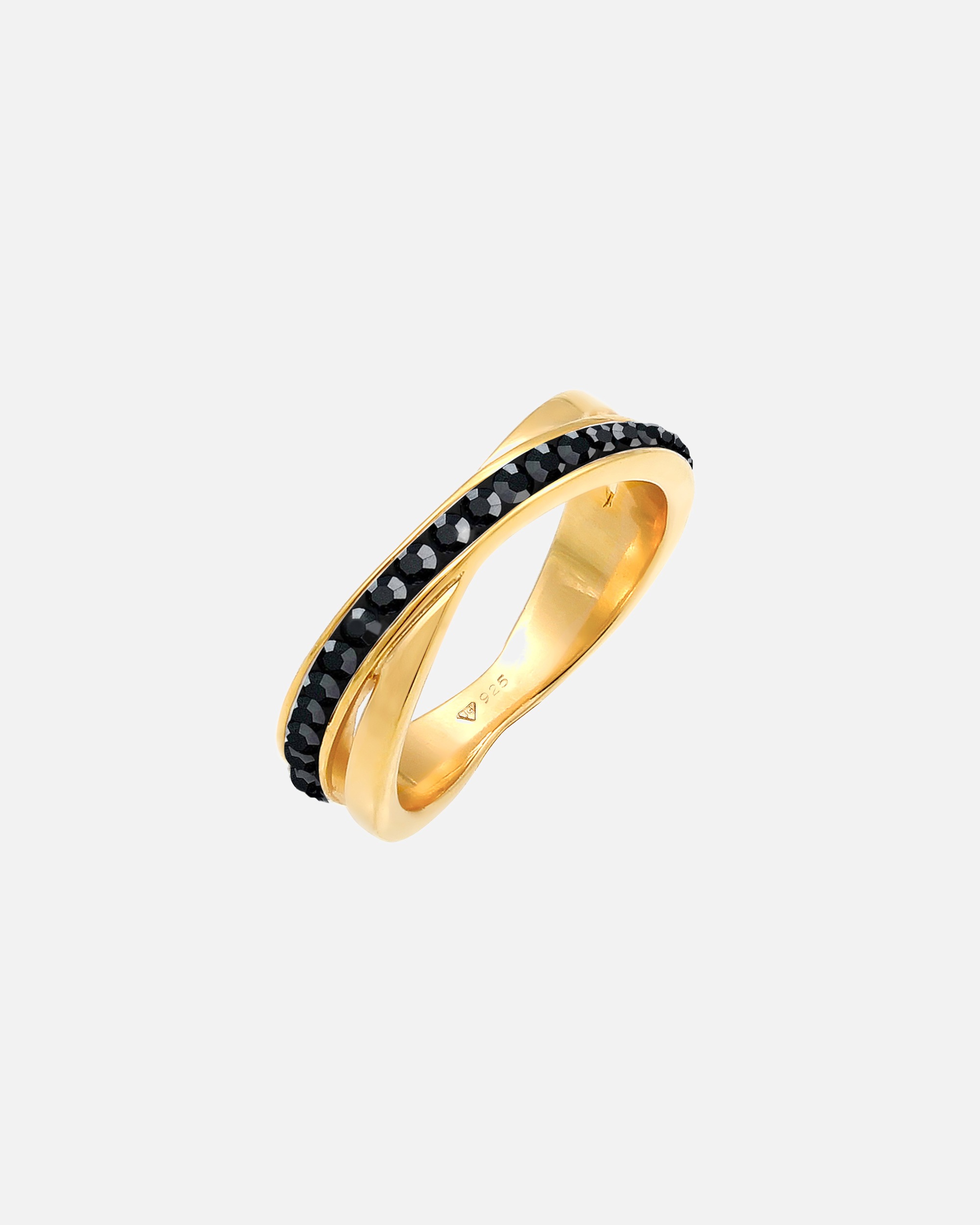 Bague pour Femme Elli Wickelring Edel Kristalle 925 Silber 54