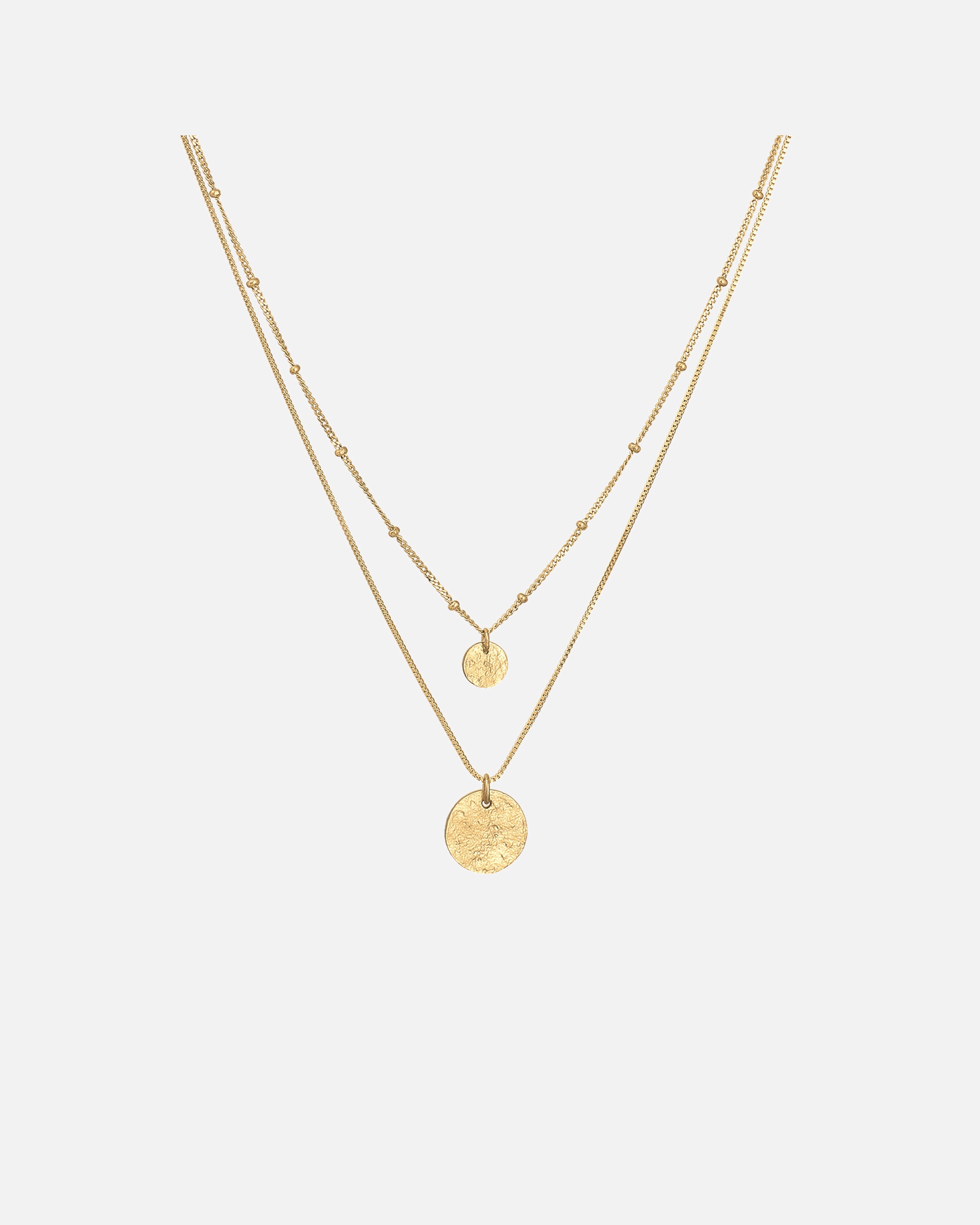 Collier pour Femme Elli Pendentif femme plaque Basic Couche en argent sterling 925 goldfarben