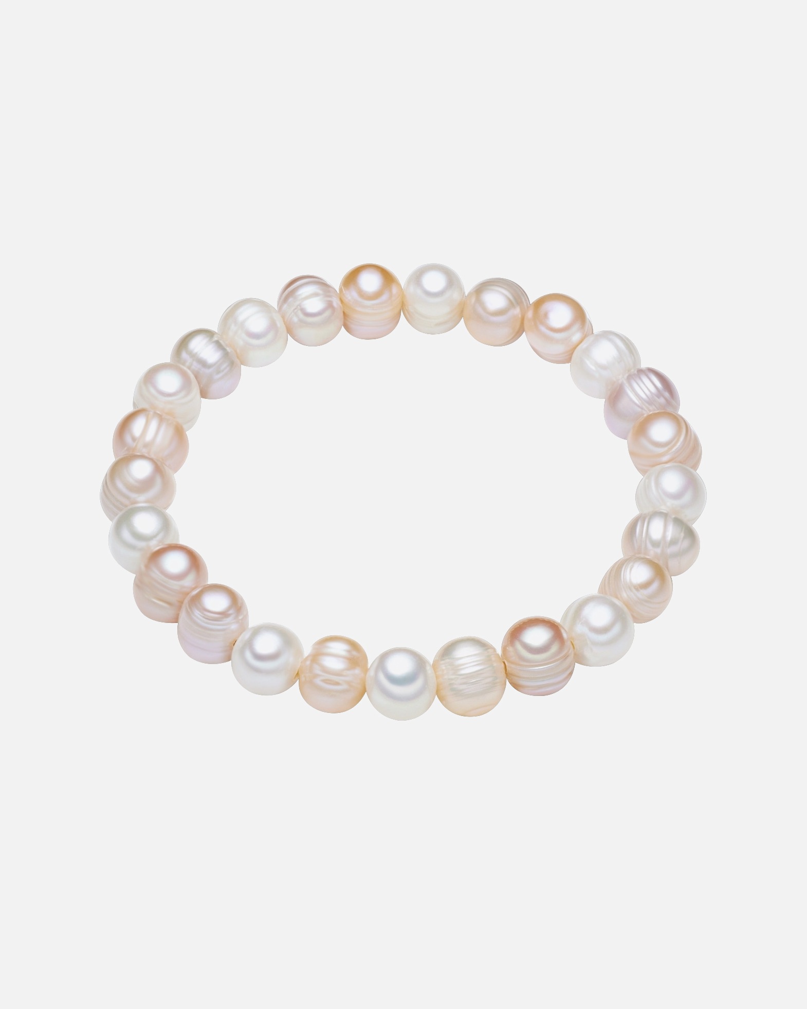 Bracelet pour Femme Lulu & Jane Bracelet de perles en perles de culture d'eau douce en multicolore avec perles potato 21,0 cm