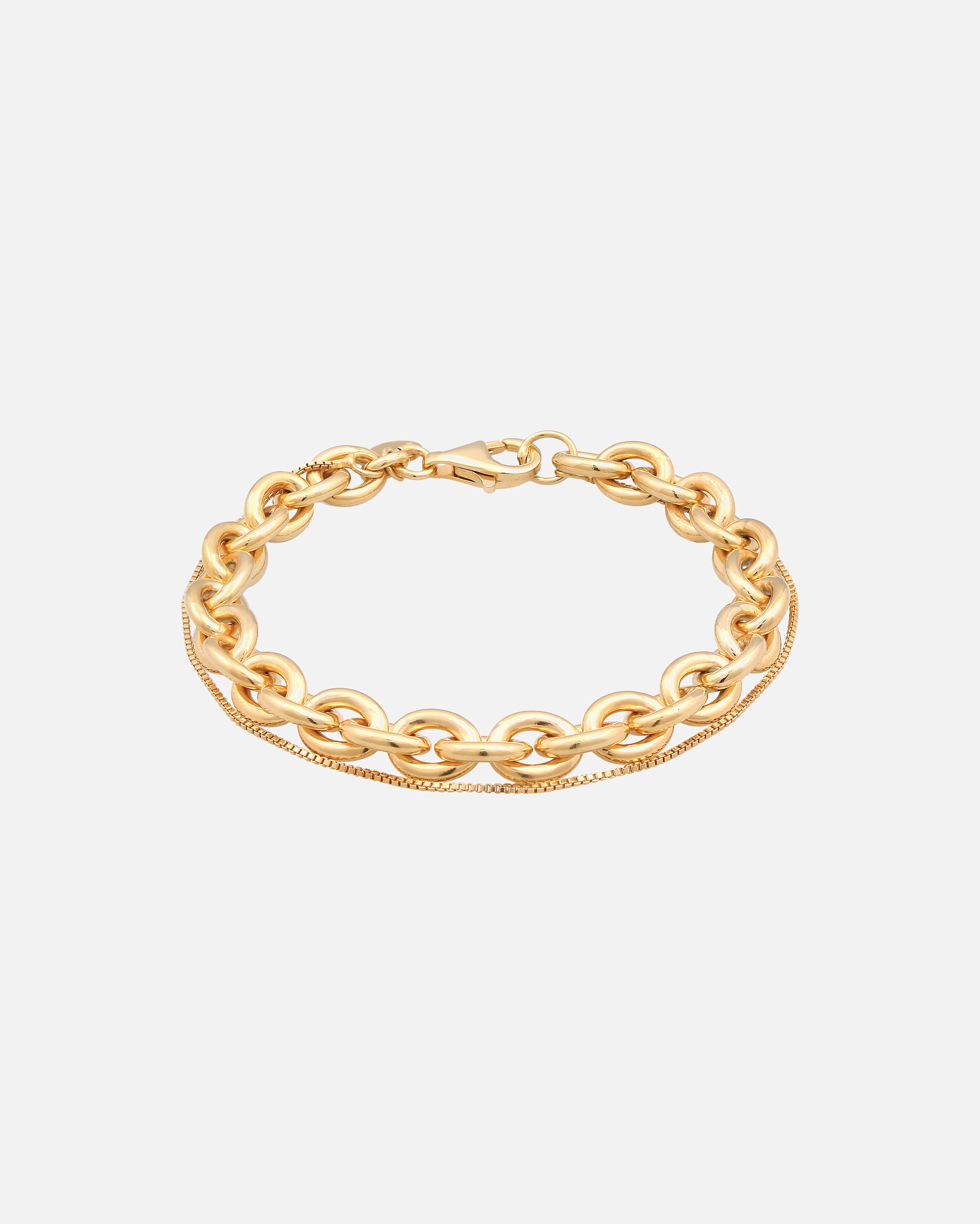 Bracelet pour Femme Elli PREMIUM Femmes Couche Vénitienne Grosse en argent sterling 925 rhodié goldfarben