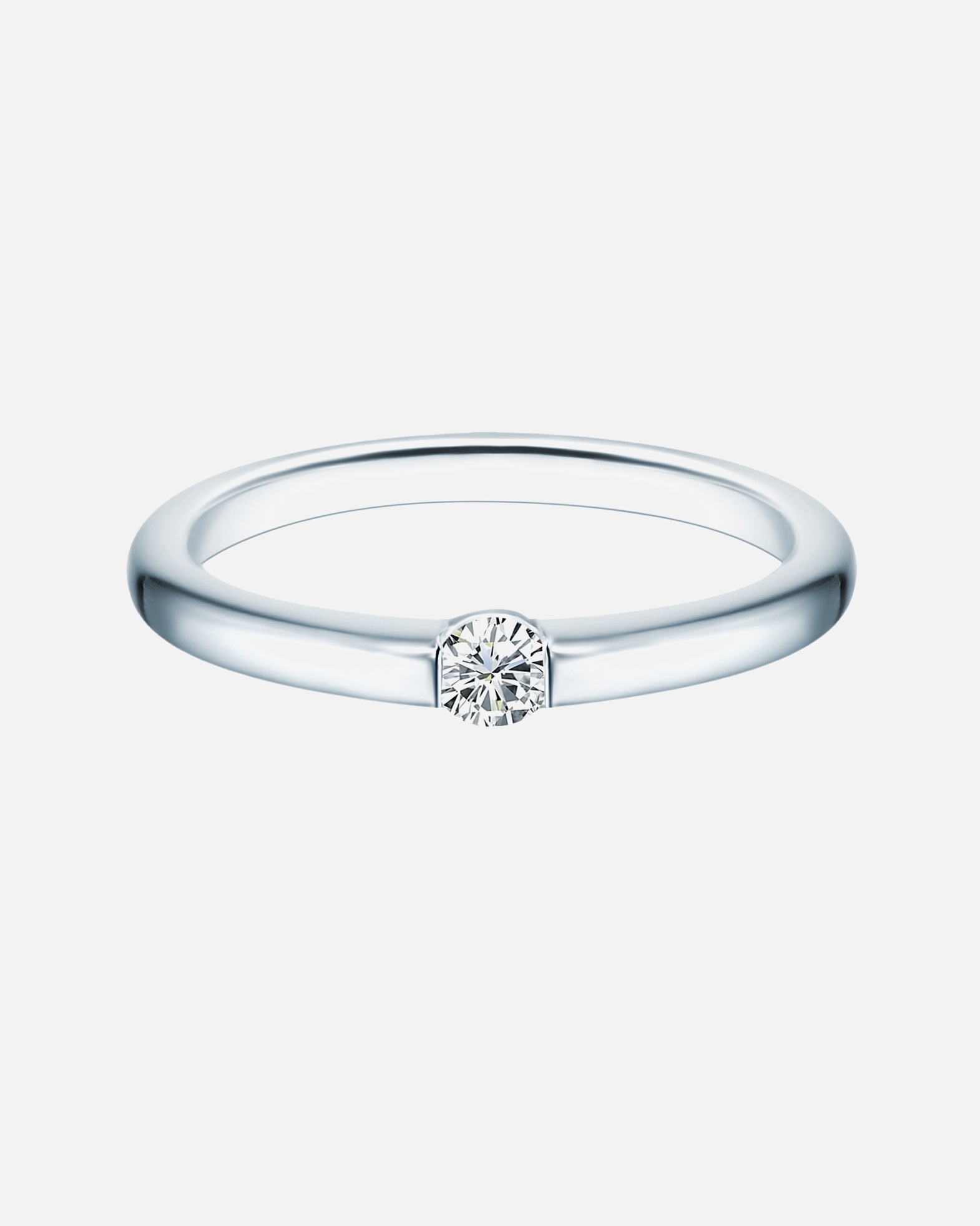 Bague pour Femme Bague en argent Argent sterling Oxyde de zirconium (CZ) en Argent 54
