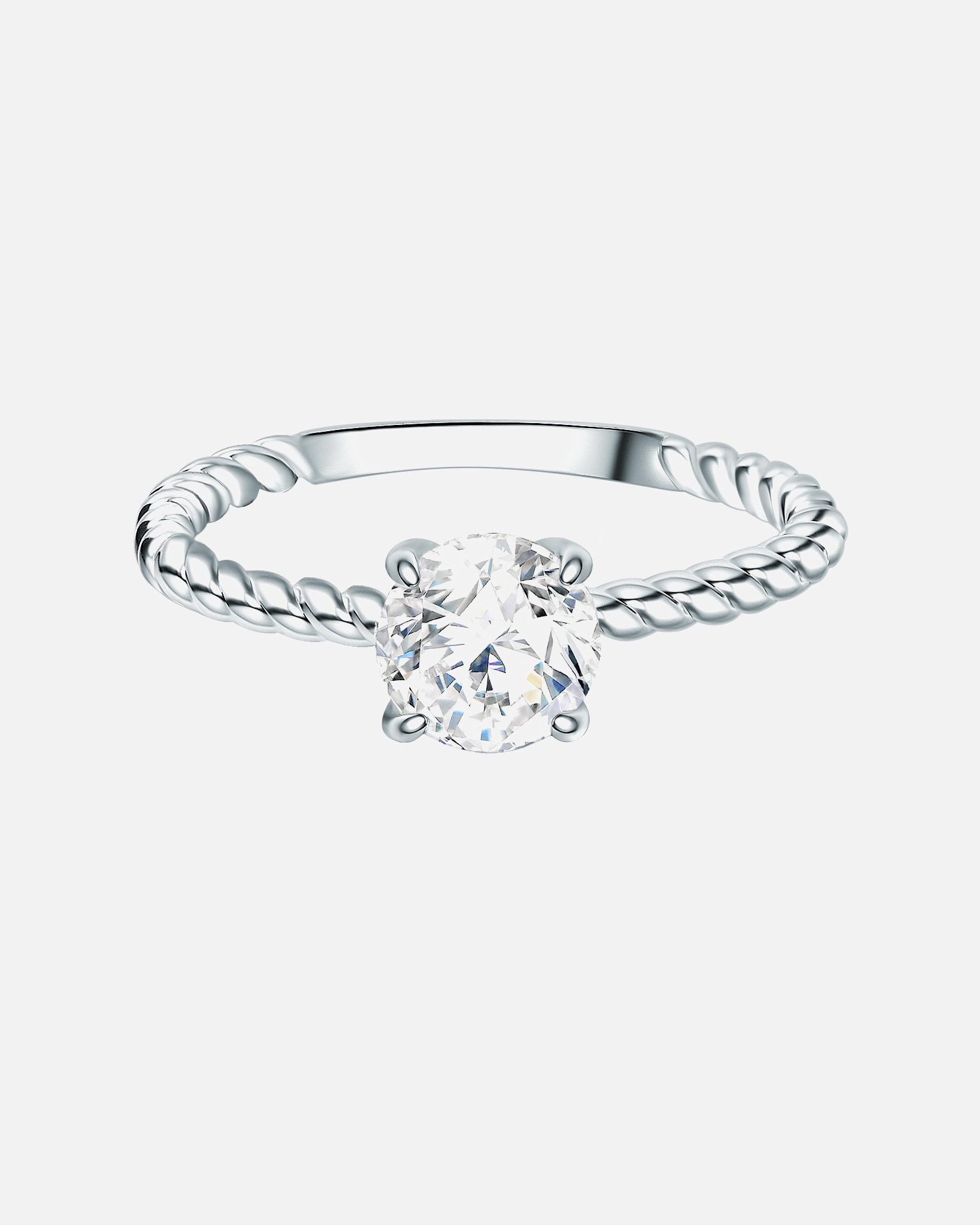 Bague pour Femme Trilani Bague en argent Argent sterling Oxyde de zirconium (CZ) en Argent 58