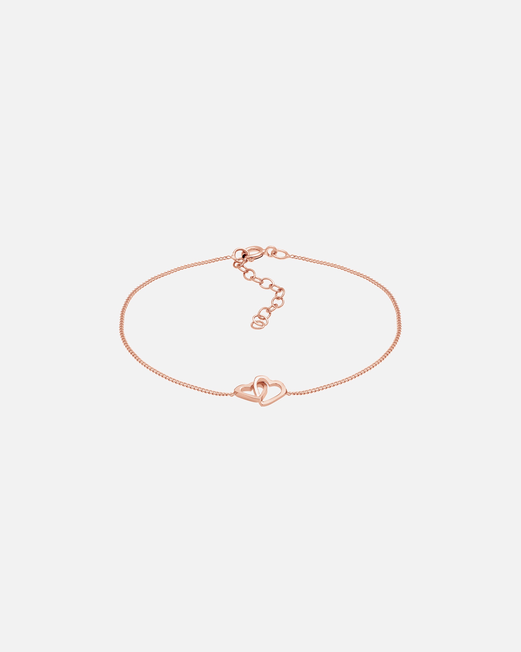 Bracelet pour Femme Elli Symbole du coeur des dames Love Filigree en 925/1000 argent massif rosefarben