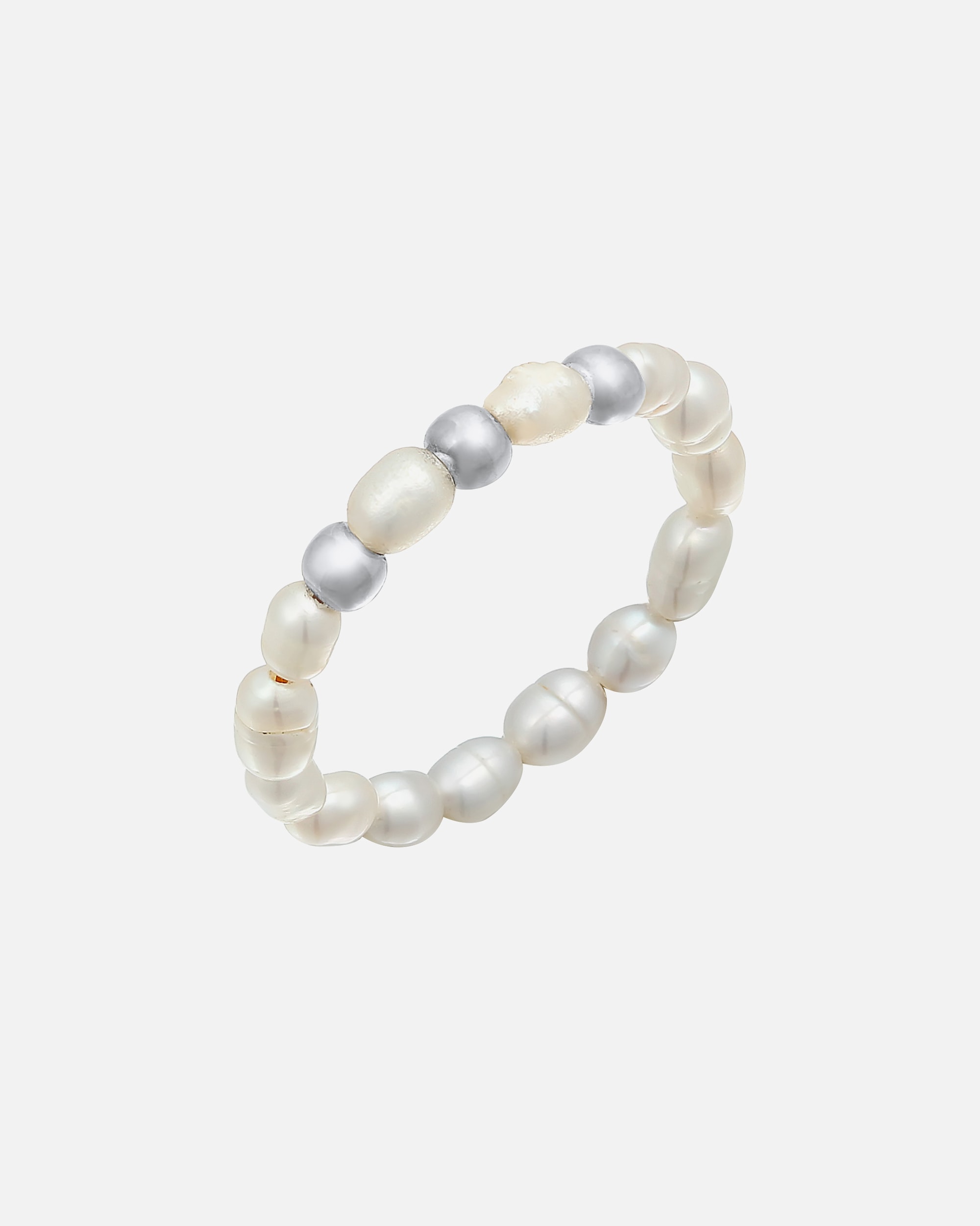 Bague pour Femme Elli Elli Ring Süßwasserperlen Beads 925 Silber vergoldet 52