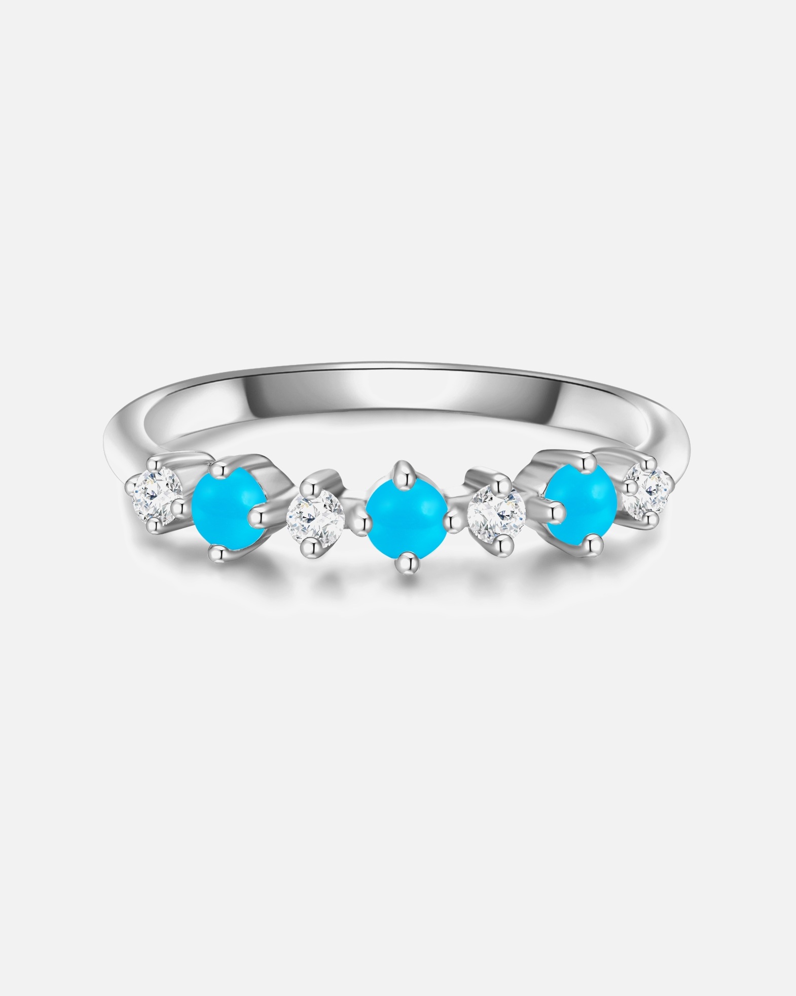 Bague pour Femme Glanzstücke München Bague en argent Argent sterling Oxyde de zirconium (CZ) en Argent 50