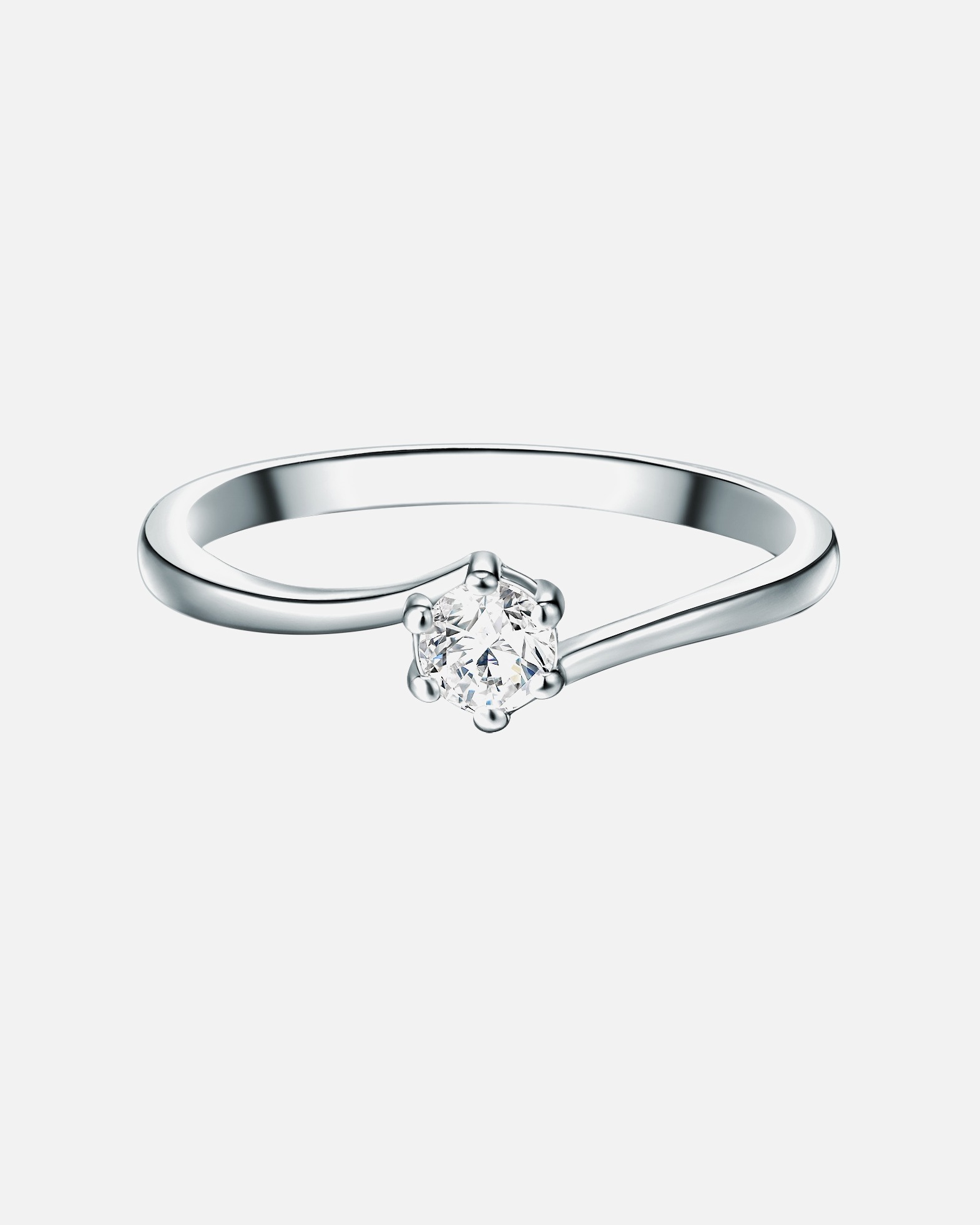 Bague pour Femme Trilani Bague en argent Argent sterling Oxyde de zirconium (CZ) en Argent 61