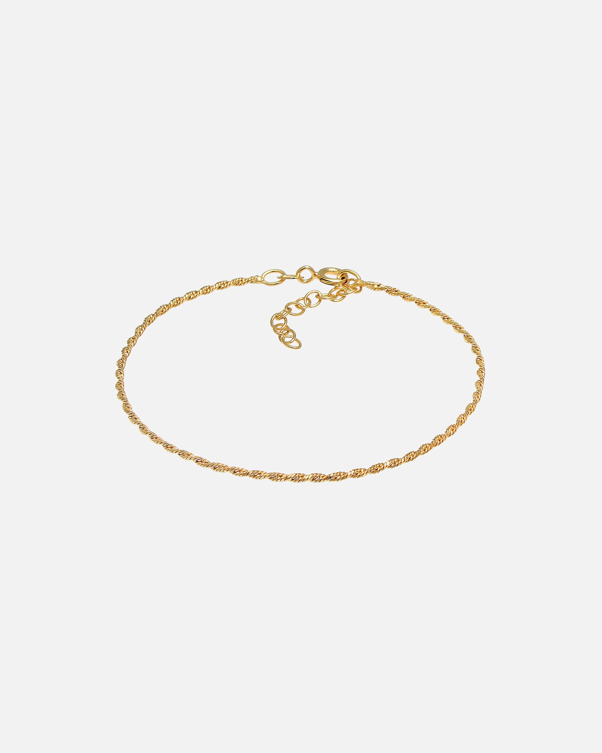 Bracelet pour Femme Elli Cordon torsadé Twist Argent 925 goldfarben