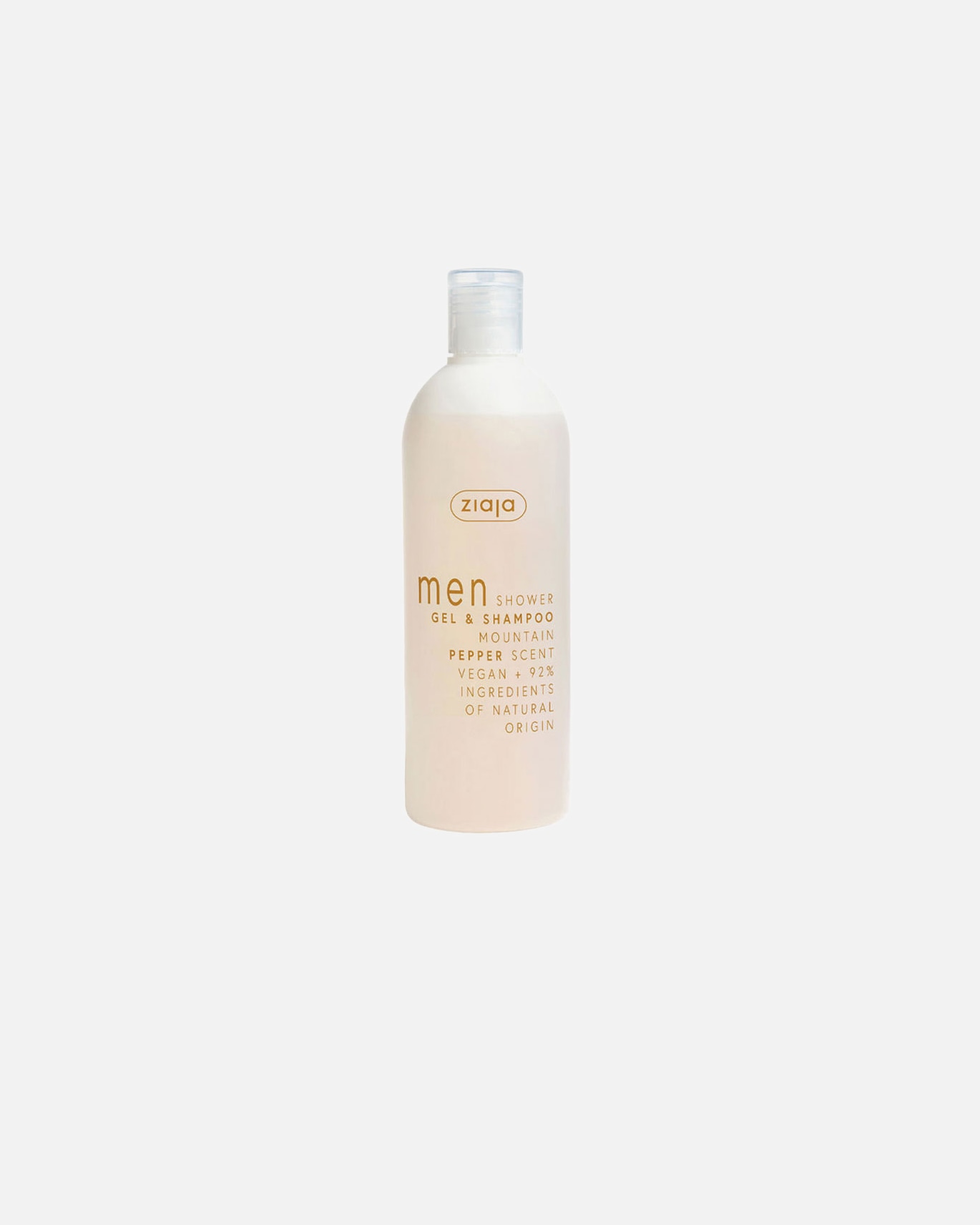 Gel douche pour Homme Ziaja MEN gel douche et shampoing poivre de montagne 400 ml