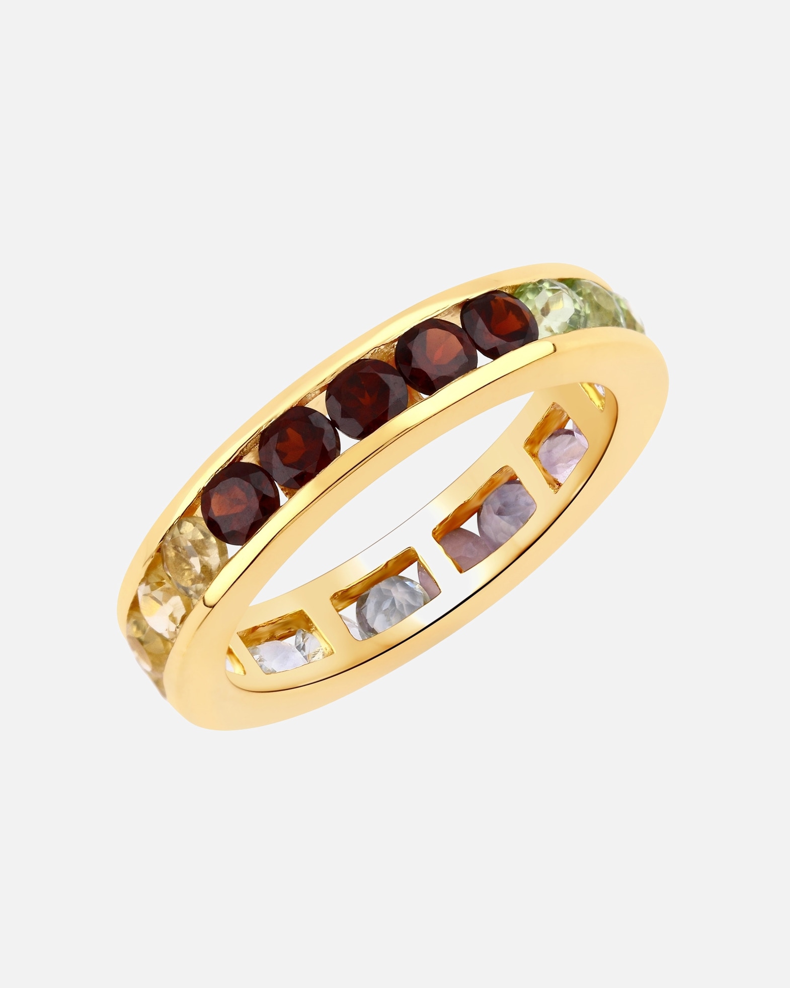Bague pour Femme Rafaela Donata Bague Argent sterling Améthyste en Or jaune 58