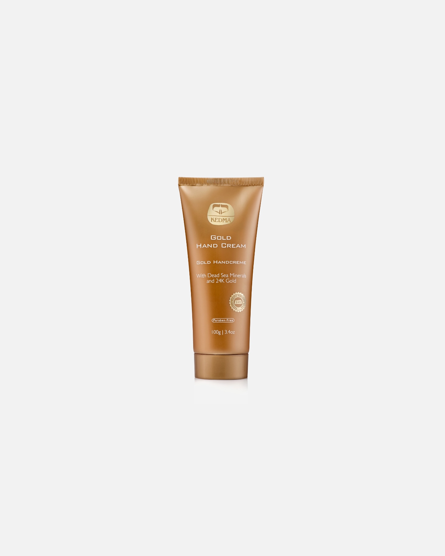 Lotion pour les mains pour Unisexe KEDMA Kedma - Crème Mains Gold Enrichie en Or et Minéraux de la Mer Morte - Hydratante, Anti-Âge, Non Grasse - 100g Kedma - Crème Mains Gold Enrichie en Or et Minéraux de la Mer Morte - Hydratante, Anti-Âge, Non Grasse - 100g