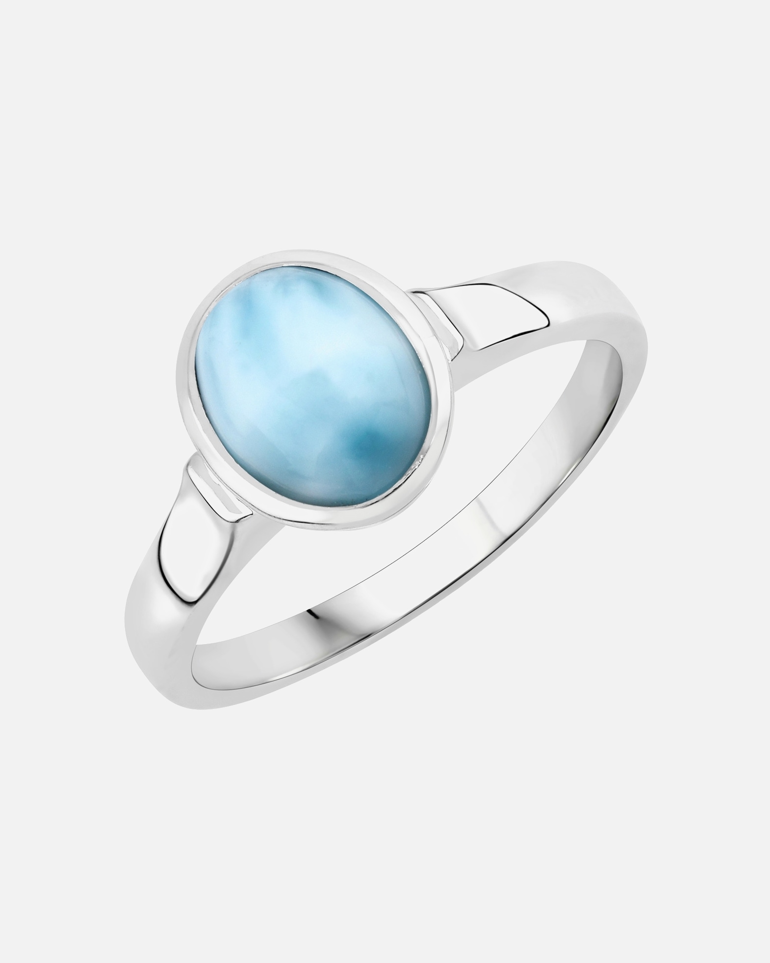 Bague pour Femme Rafaela Donata Bague Argent sterling Larimar en Argent 60