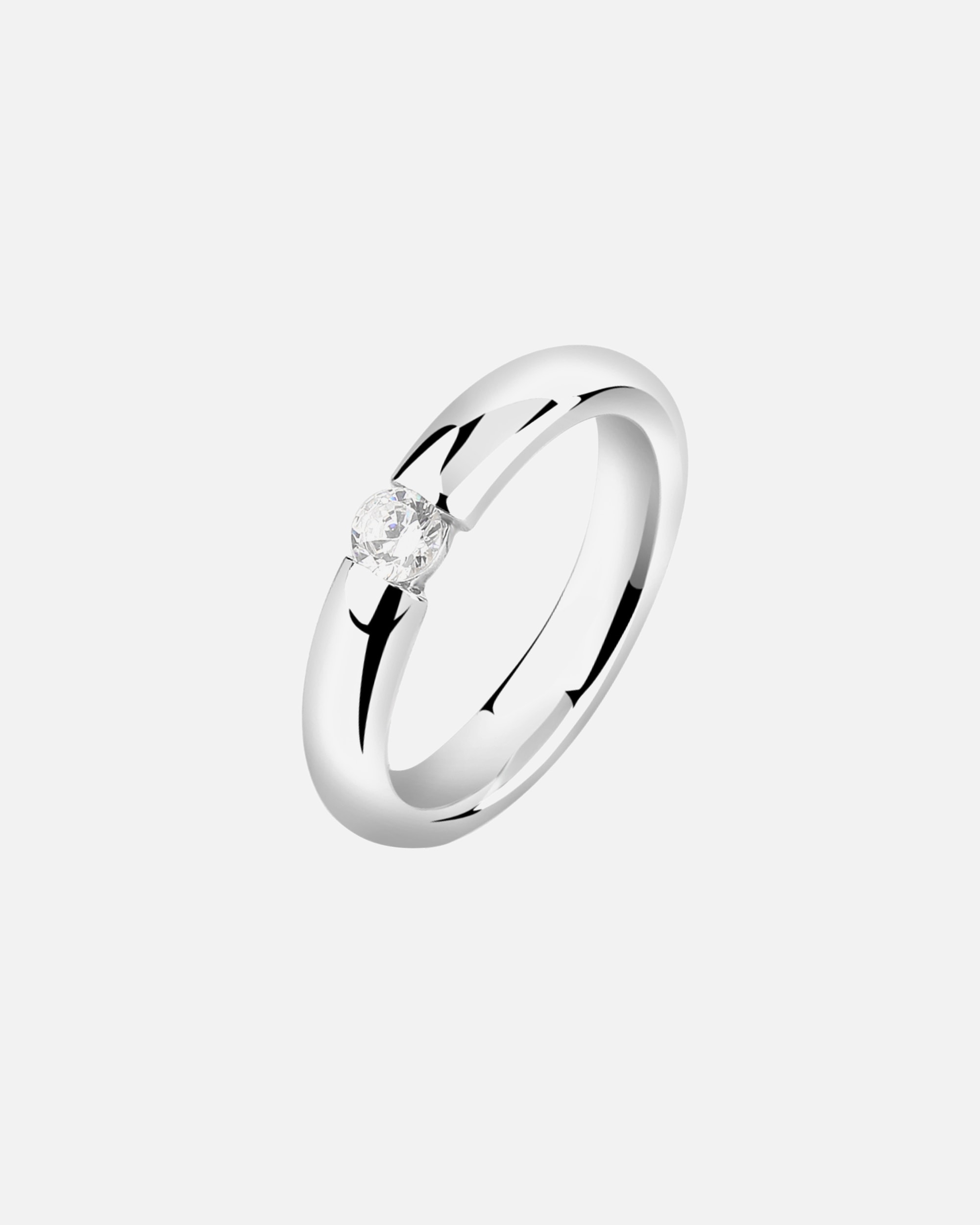 Bague pour Femme Nenalina Femmes Bague de fiançailles élégante avec des cristaux zirconium en argent sterling 925 56