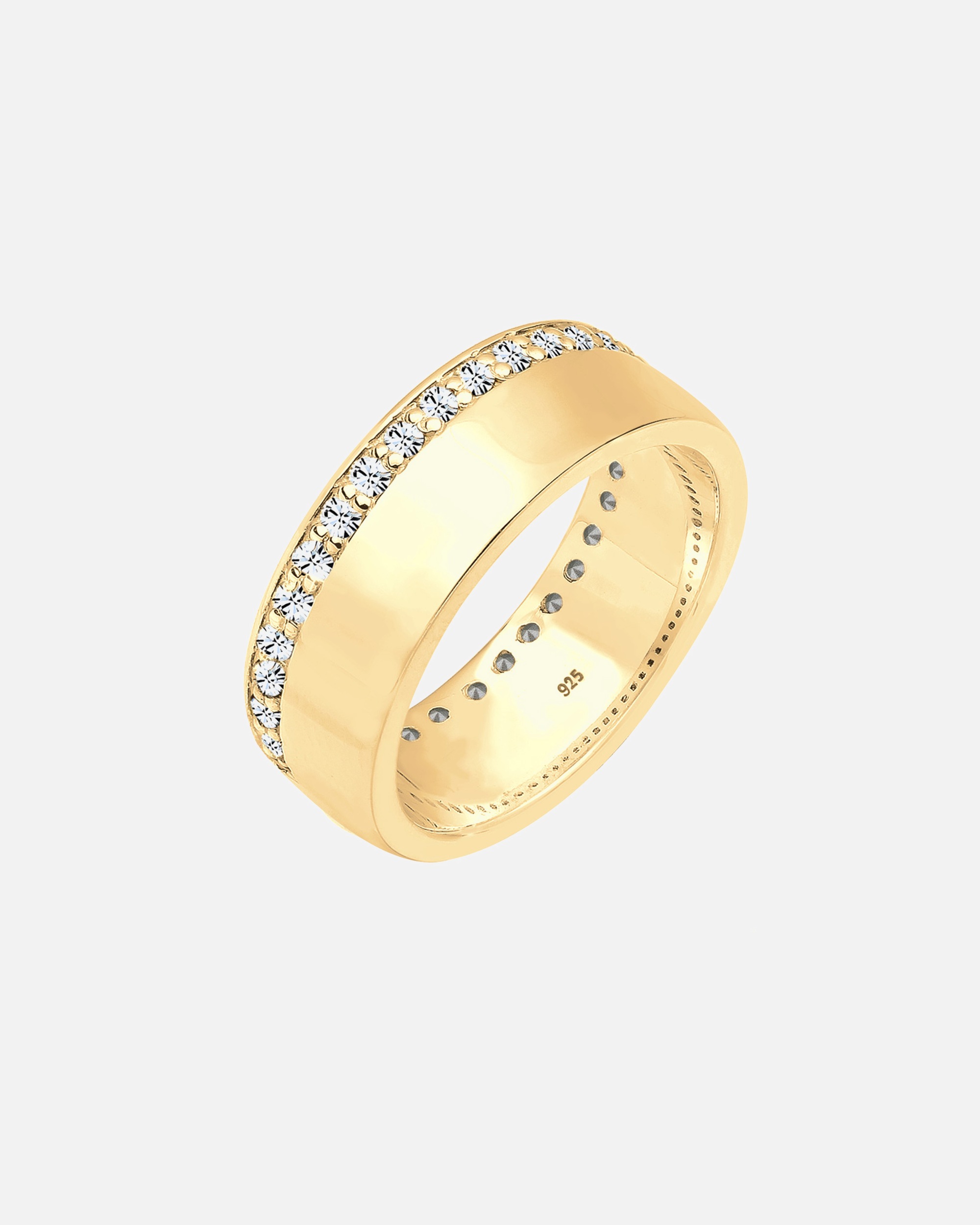 Bague pour Femme Elli Anneau de ruban Cristaux étincelants 925 Argent 54