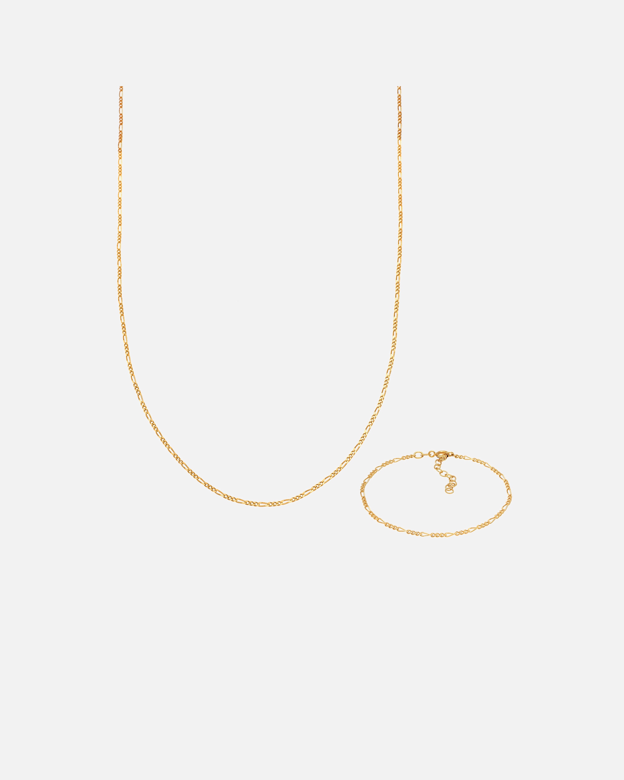 Bijoux pour Femme Elli Figaro pour dames - Ensemble de base en 925/1000 argent massif golfarben