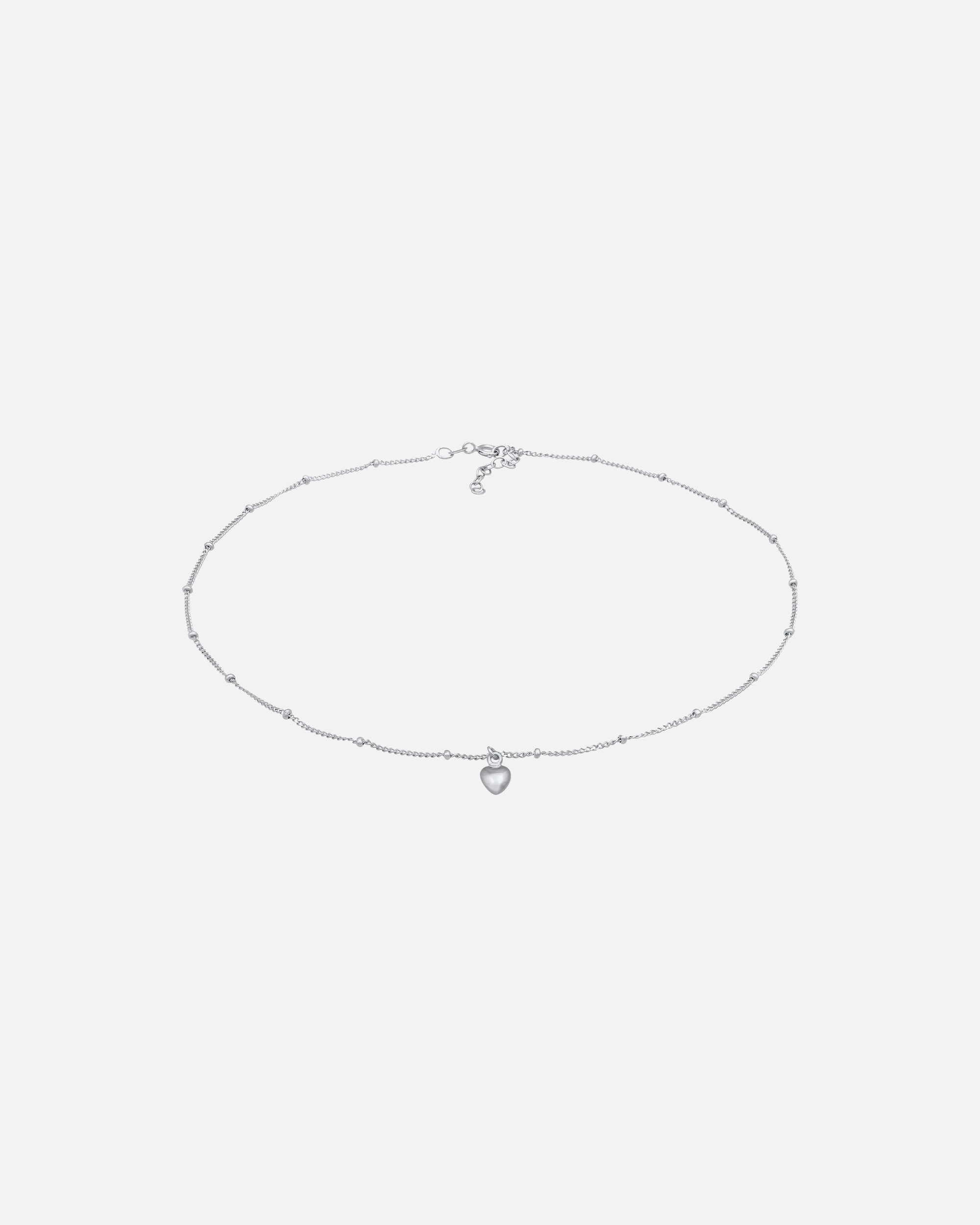 Collier pour Femme Elli Femmes Choker Coeur Amour Simple en Argent Sterling 925 36