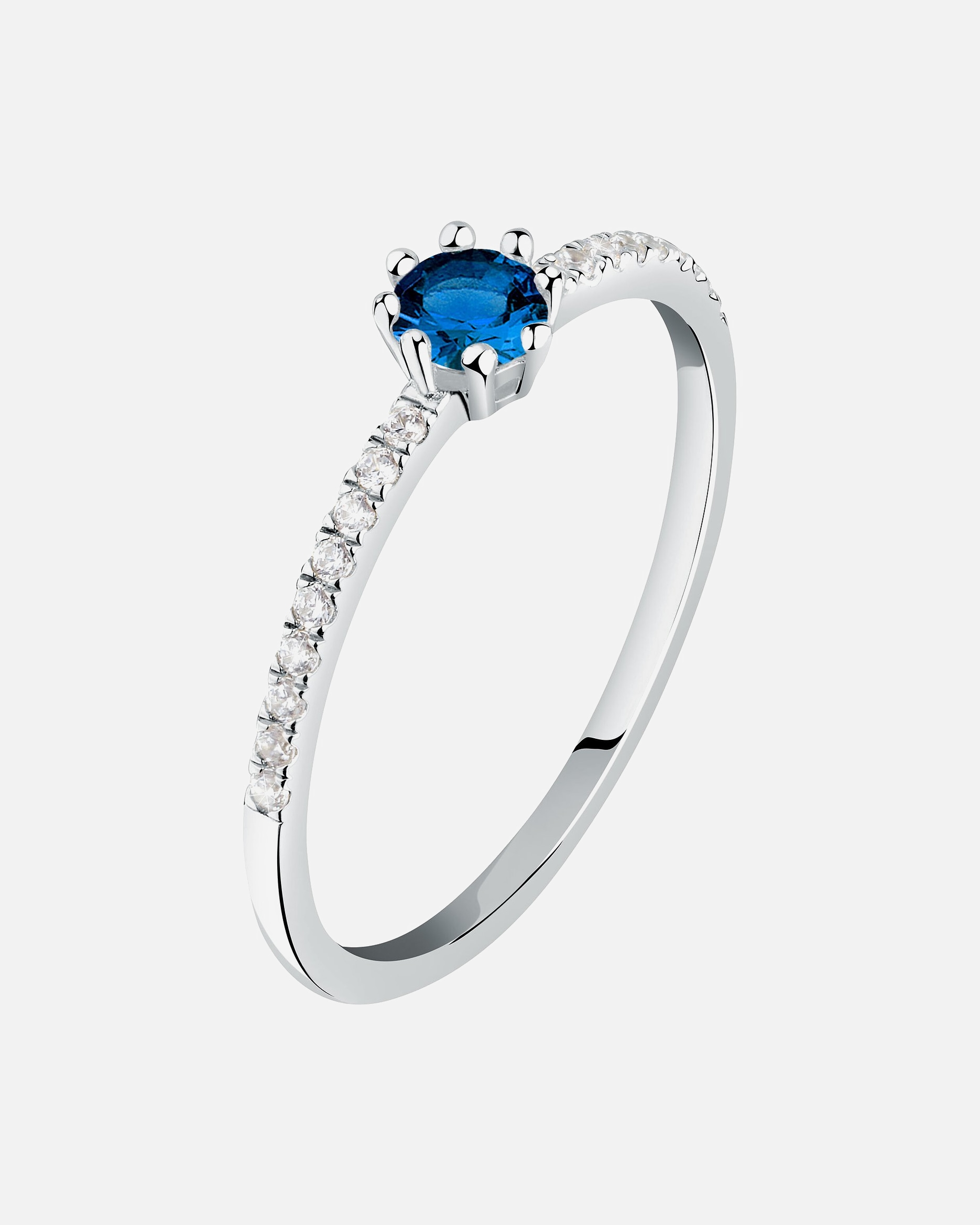 Bague pour Femme Live Diamond Bagues bleu, or blanc 54