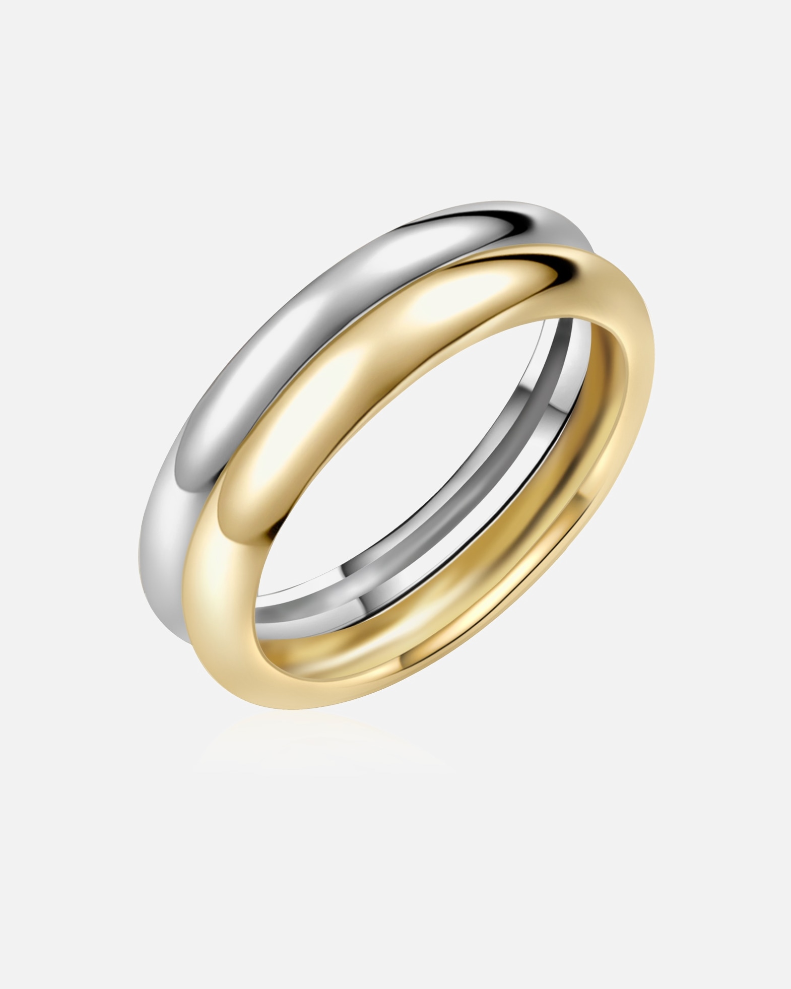 Bague pour Femme Glanzstücke München Bague en argent Argent sterling en Argent/or jaune 60