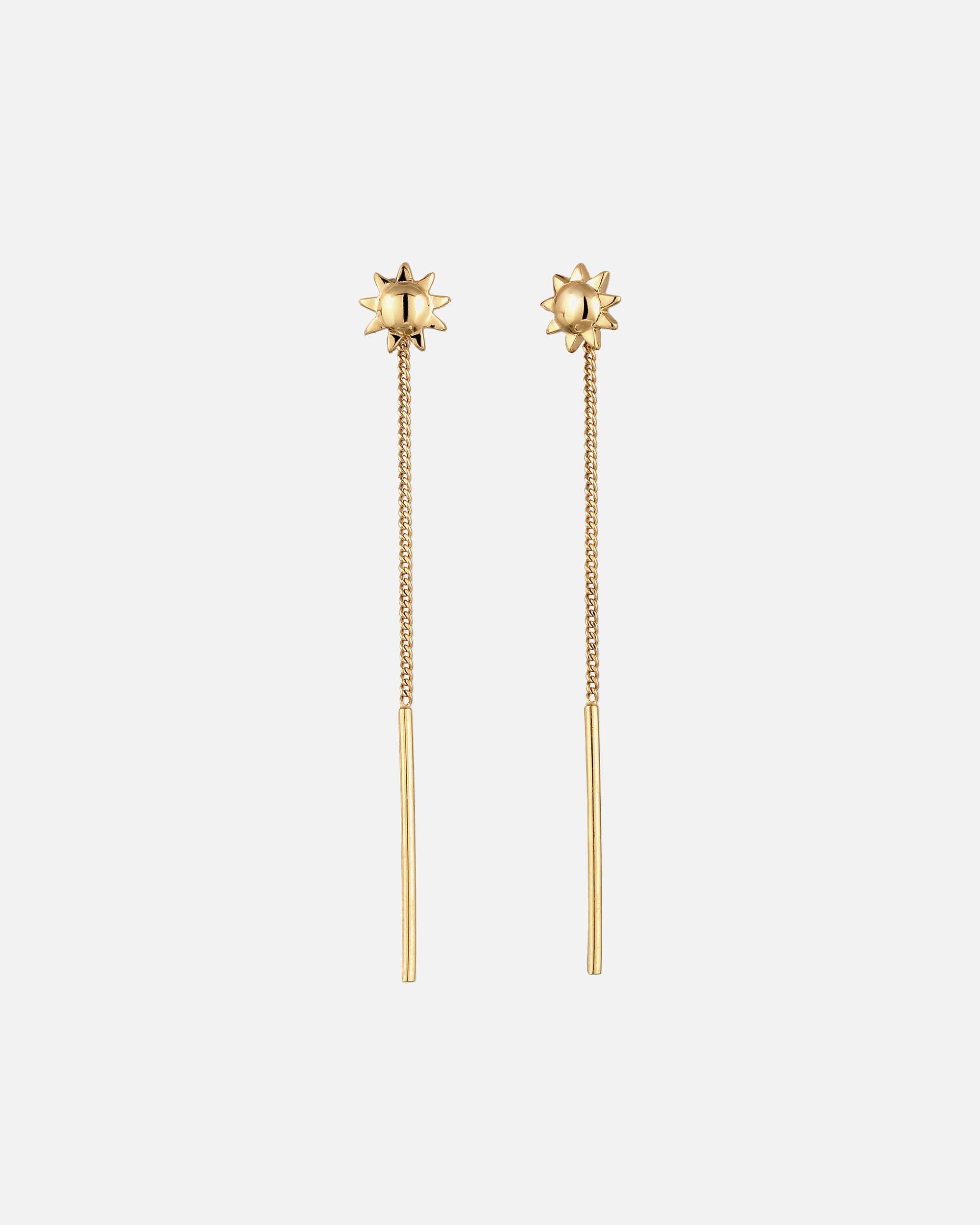 Boucles d'oreilles pour Femme Elli Boucles d'oreilles longues Soleil 925 Sterling Silver goldfarben