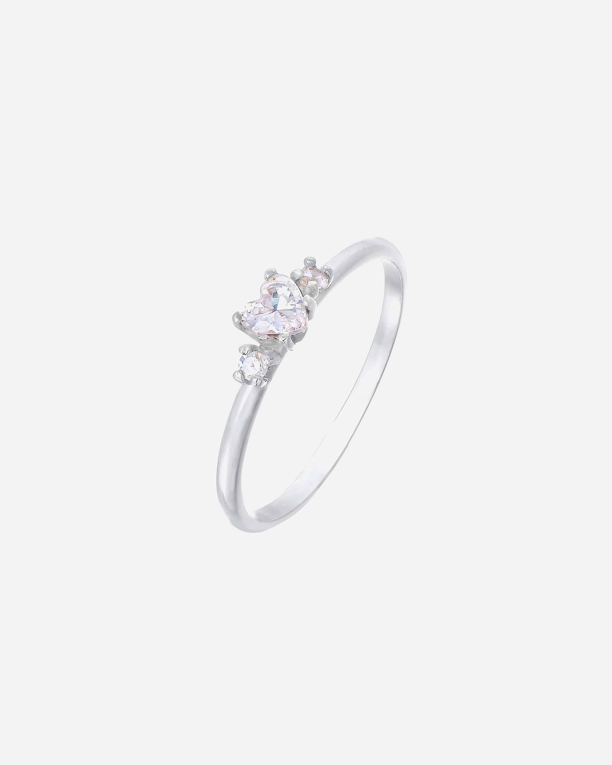 Bague pour Femme Elli Herz Zirkonia Liebe Verlobung 925 Silber 54