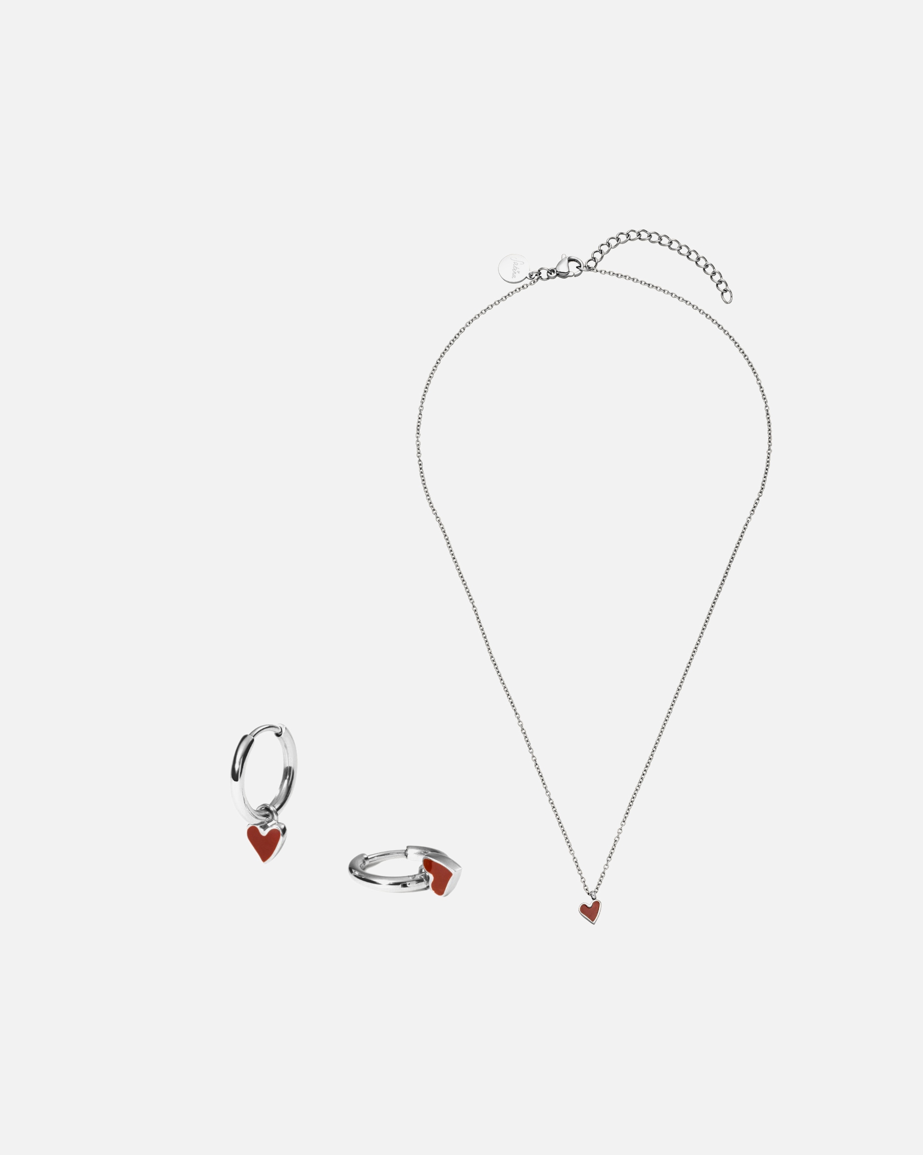 Parure de bijoux pour Unisexe Purelei Memory Ensemble de bijoux 100% acier inoxydable Argent
