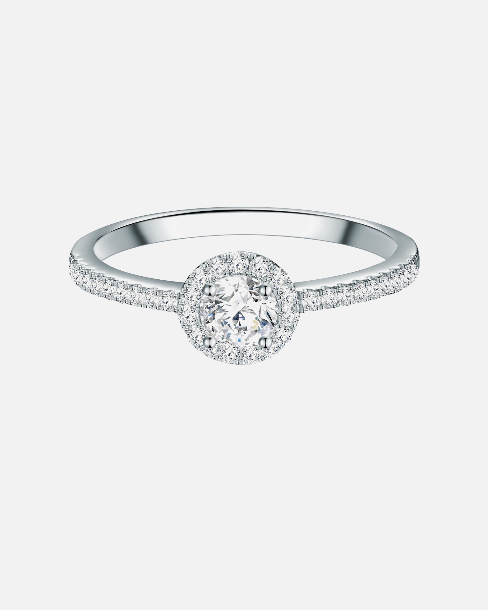 Bague pour Femme Trilani Bague en argent Argent sterling Oxyde de zirconium (CZ) en Argent 60