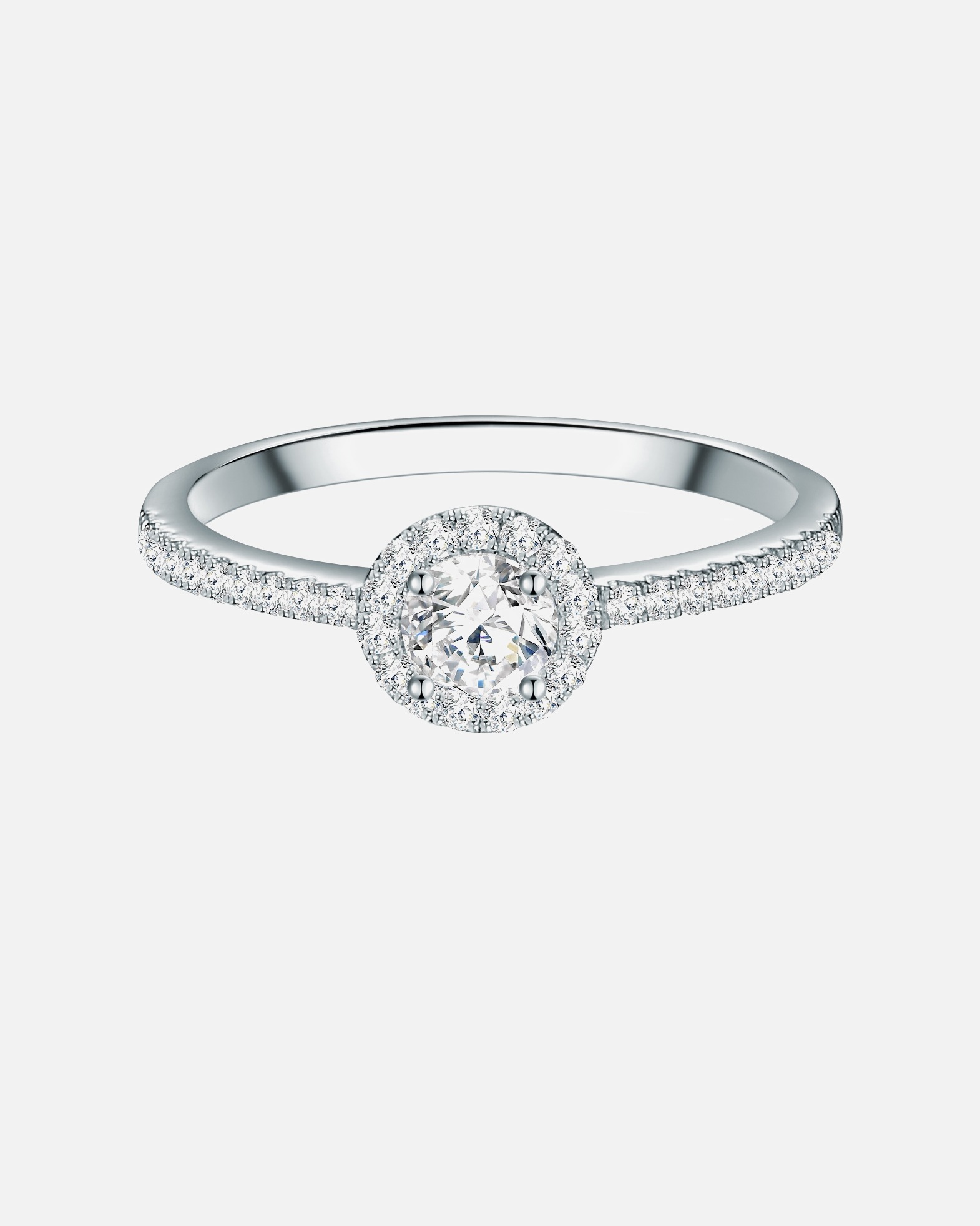 Bague pour Femme Trilani Bague en argent Argent sterling Oxyde de zirconium (CZ) en Argent 57