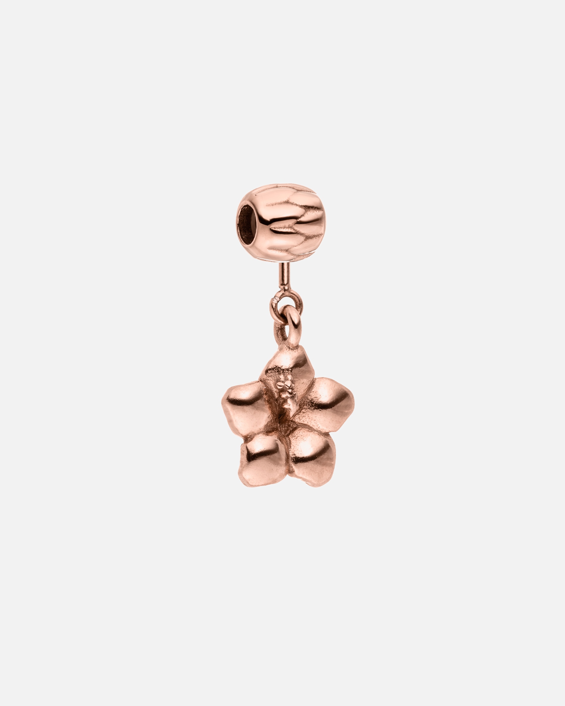 Pendentif pour Unisexe LEI Hibiscus Breloque 100% acier inoxydable Or Rose