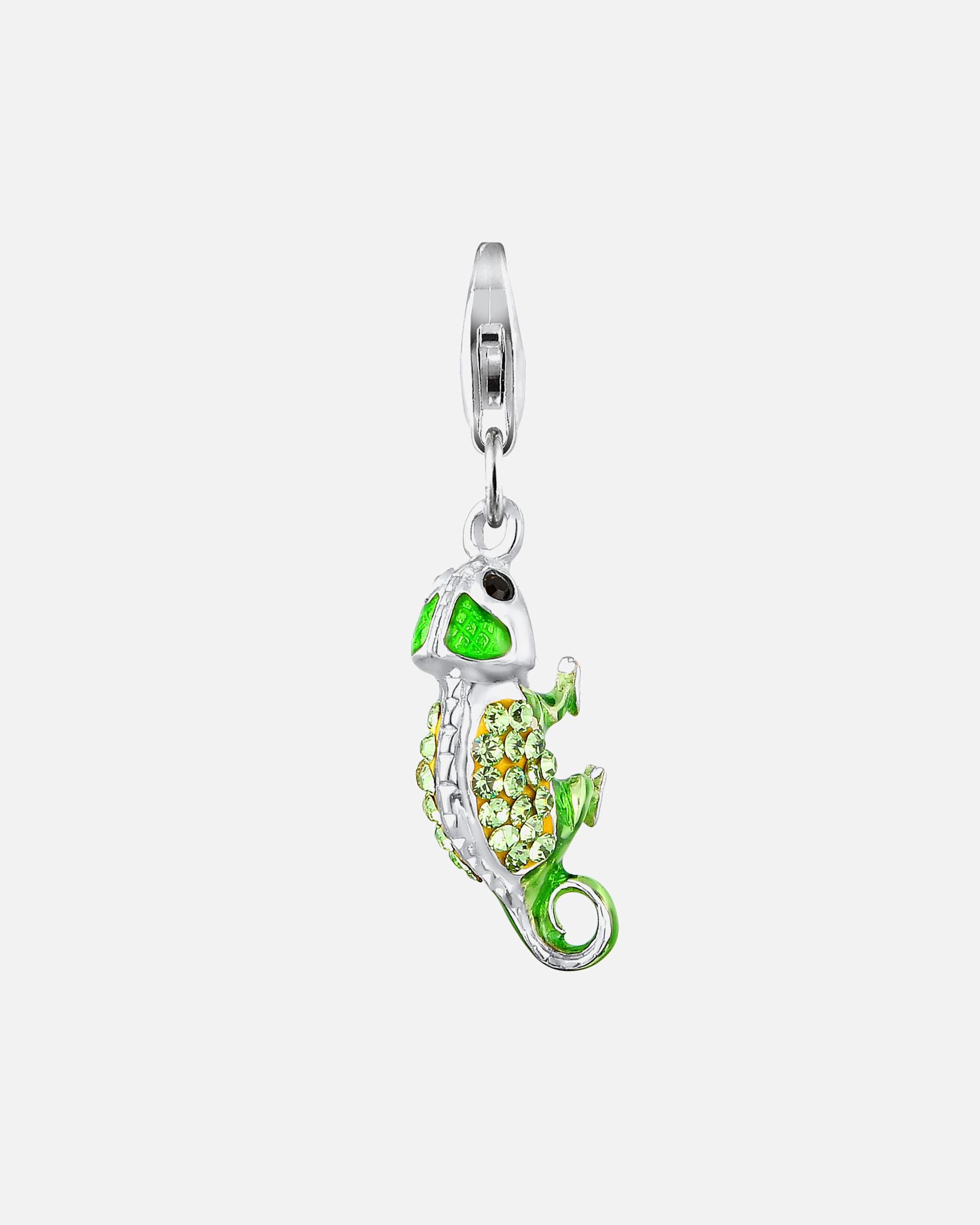 Pendentif pour Femme Nenalina Femmes pendentif caméléon avec cristaux en argent sterling 925 silberfarben