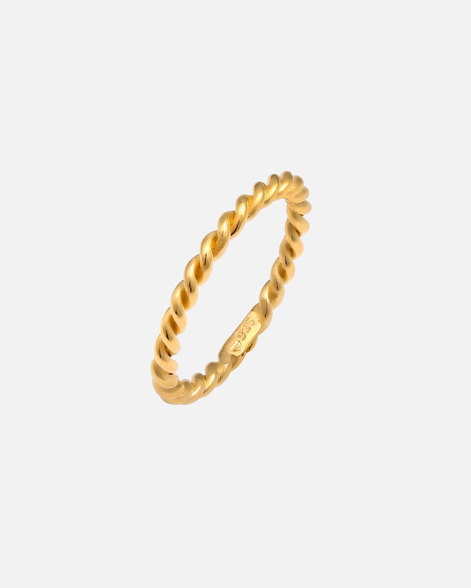 Bague pour Femme Nenalina Twisted Torsadé Basic Simple Tendance Argent 925 54