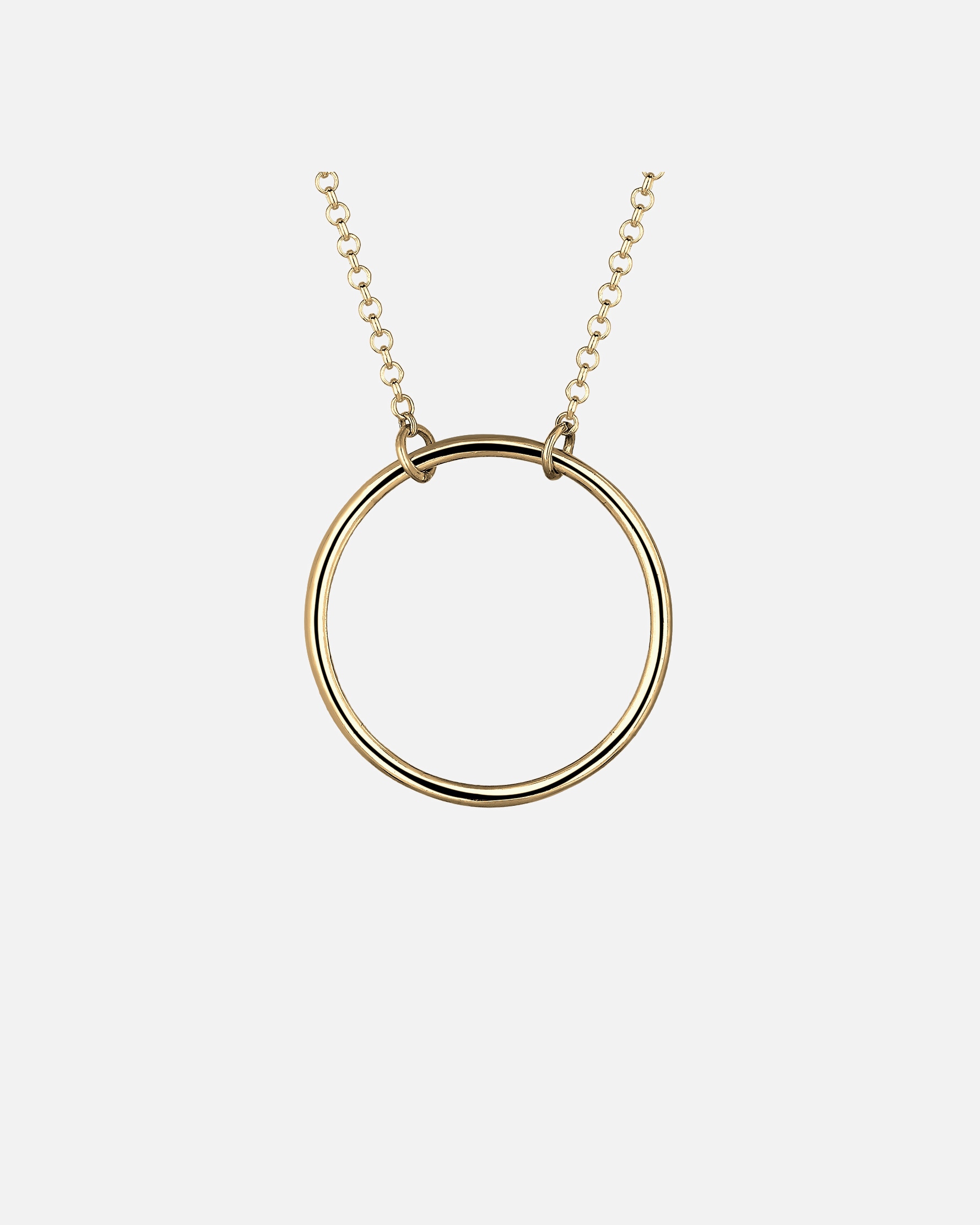 Collier pour Femme Elli Femmes cercle géo minimaliste en argent sterling 925 plaqué or goldfarben