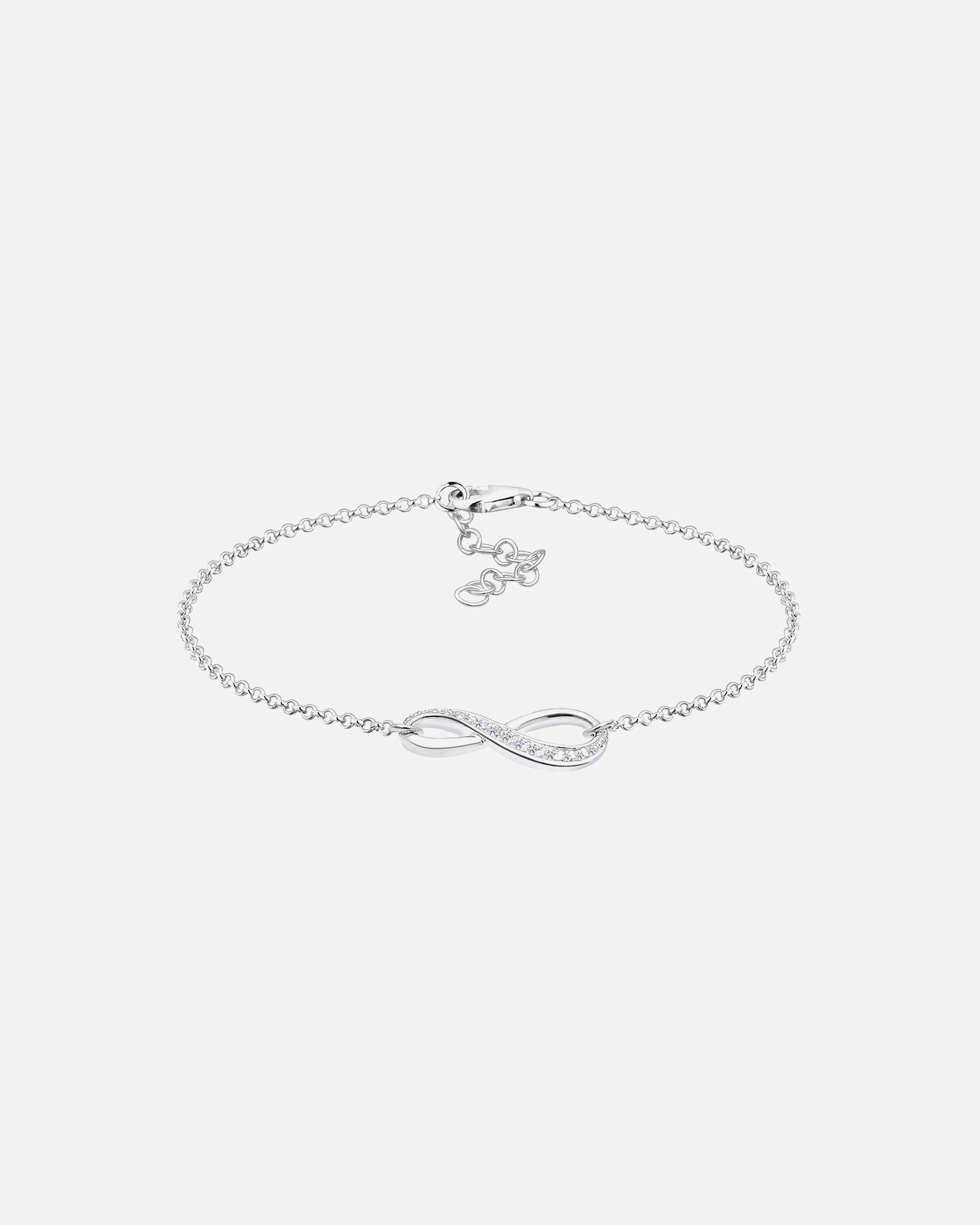 Bracelet pour Femme Elli Femmes Symbole d'infini avec Cristaux de Zirconium en Argent Sterling 925 20