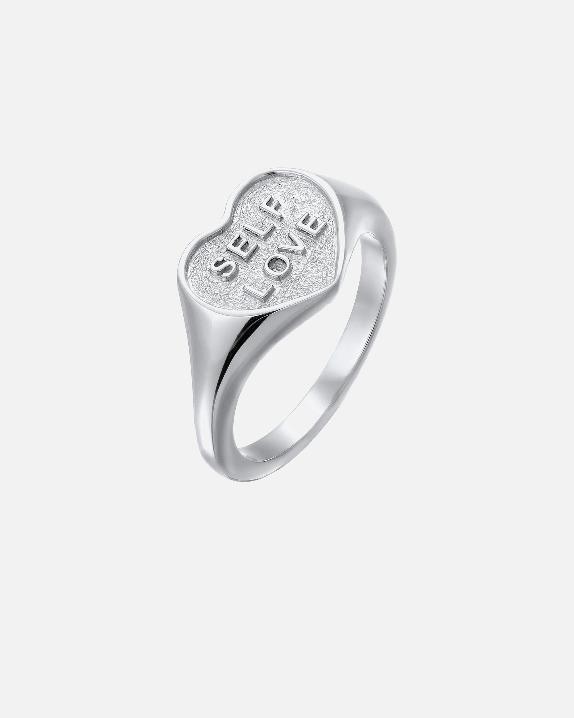 Bague pour Femme Elli Bague Signet Coeur 925 Sterling Silver 58