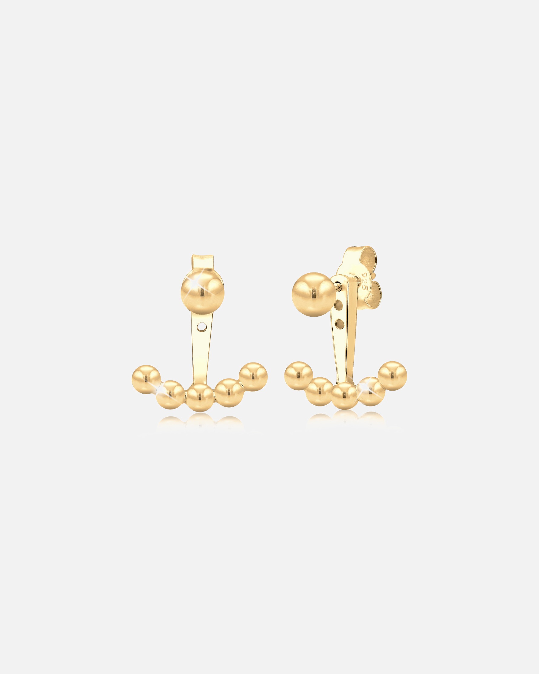 Boucles d'oreilles pour Femme Elli Boule tendance Boucles d'oreilles Femme - (925/1000) Argent goldfarben