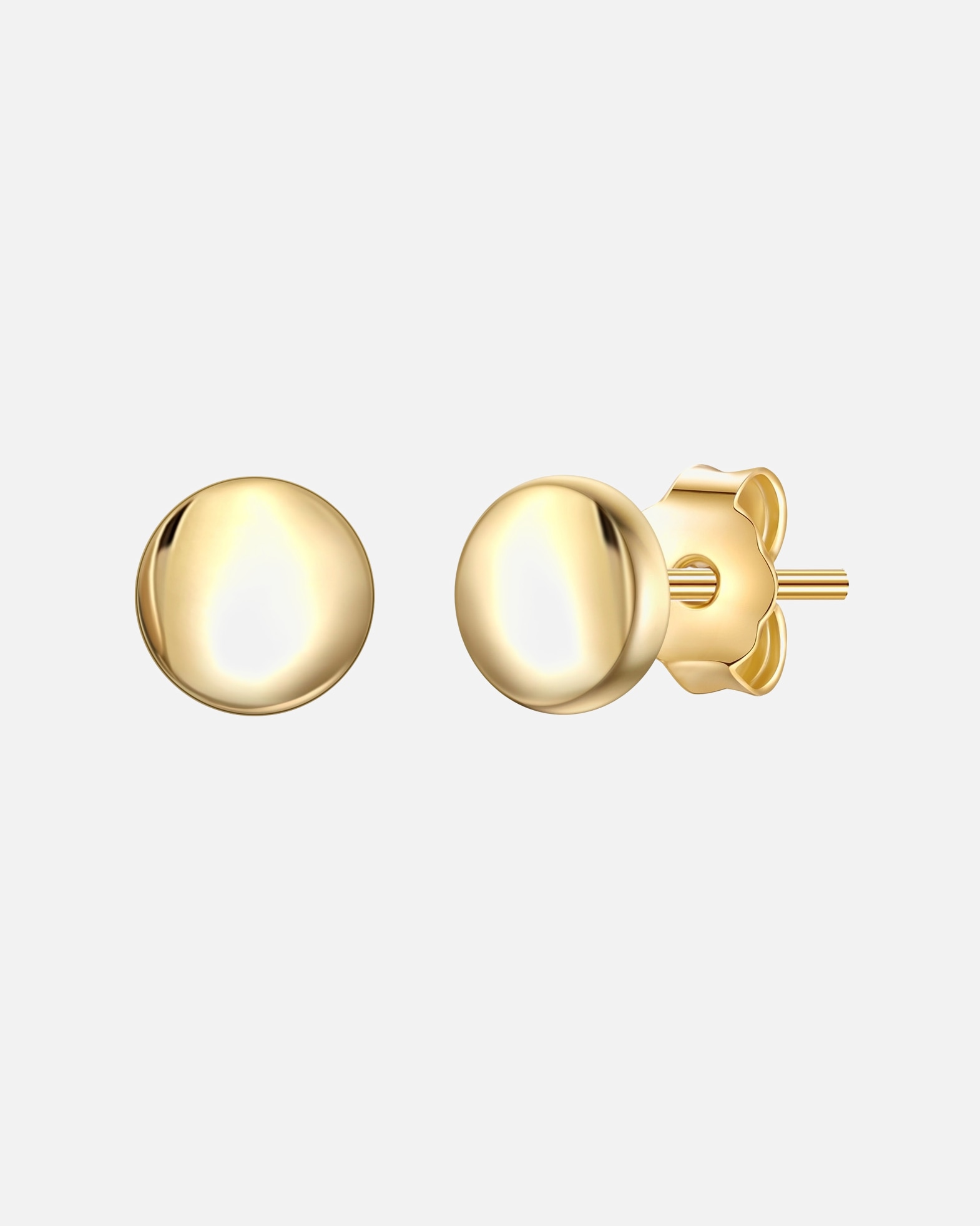 Boucles d'oreilles pour Femme Glanzstücke München Boucles d'oreilles en argent sterling en or jaune 5,2 mm