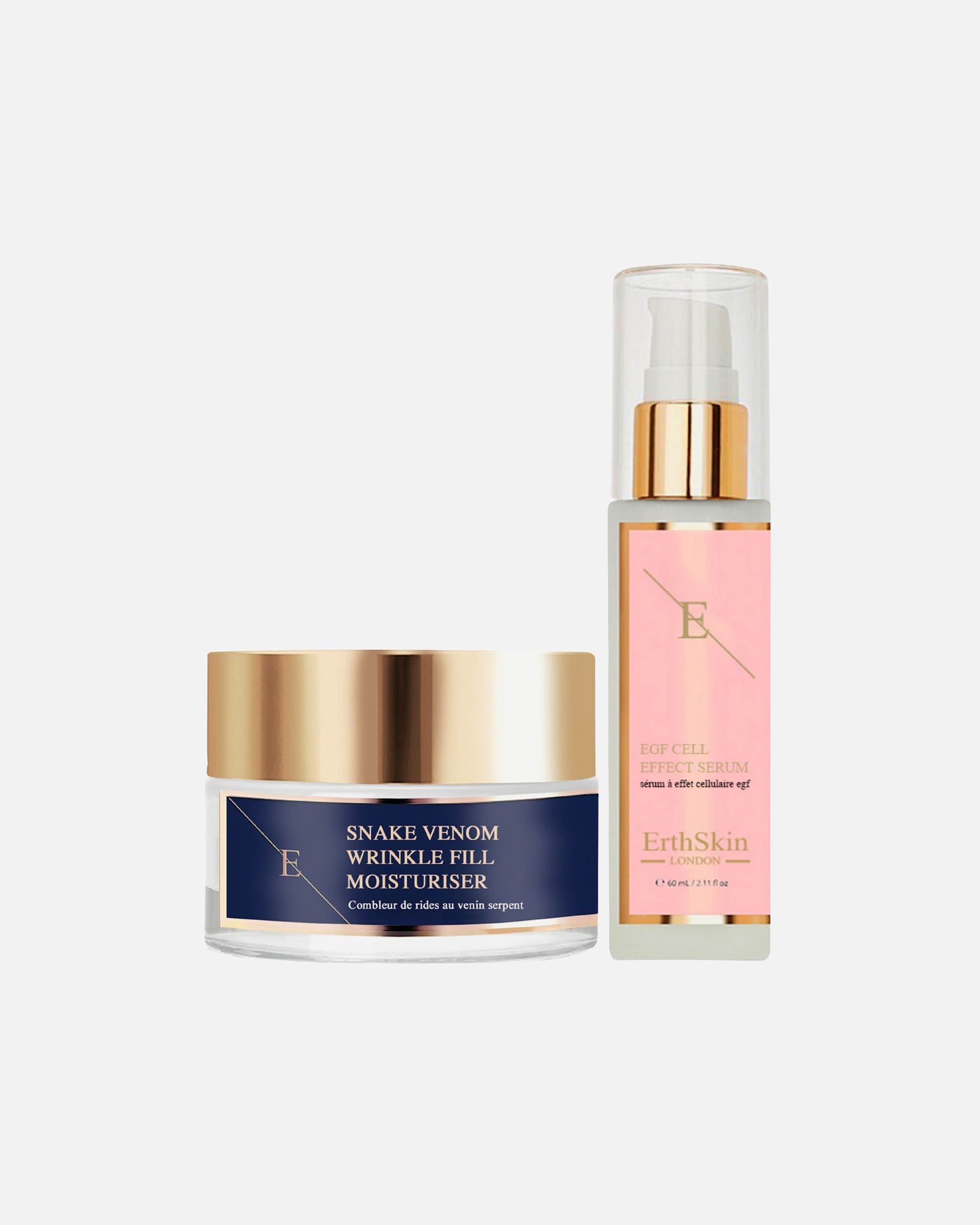 Coffret soin visage pour Femme ErthSkin London Duo puissant combleur de rides 1 pièce