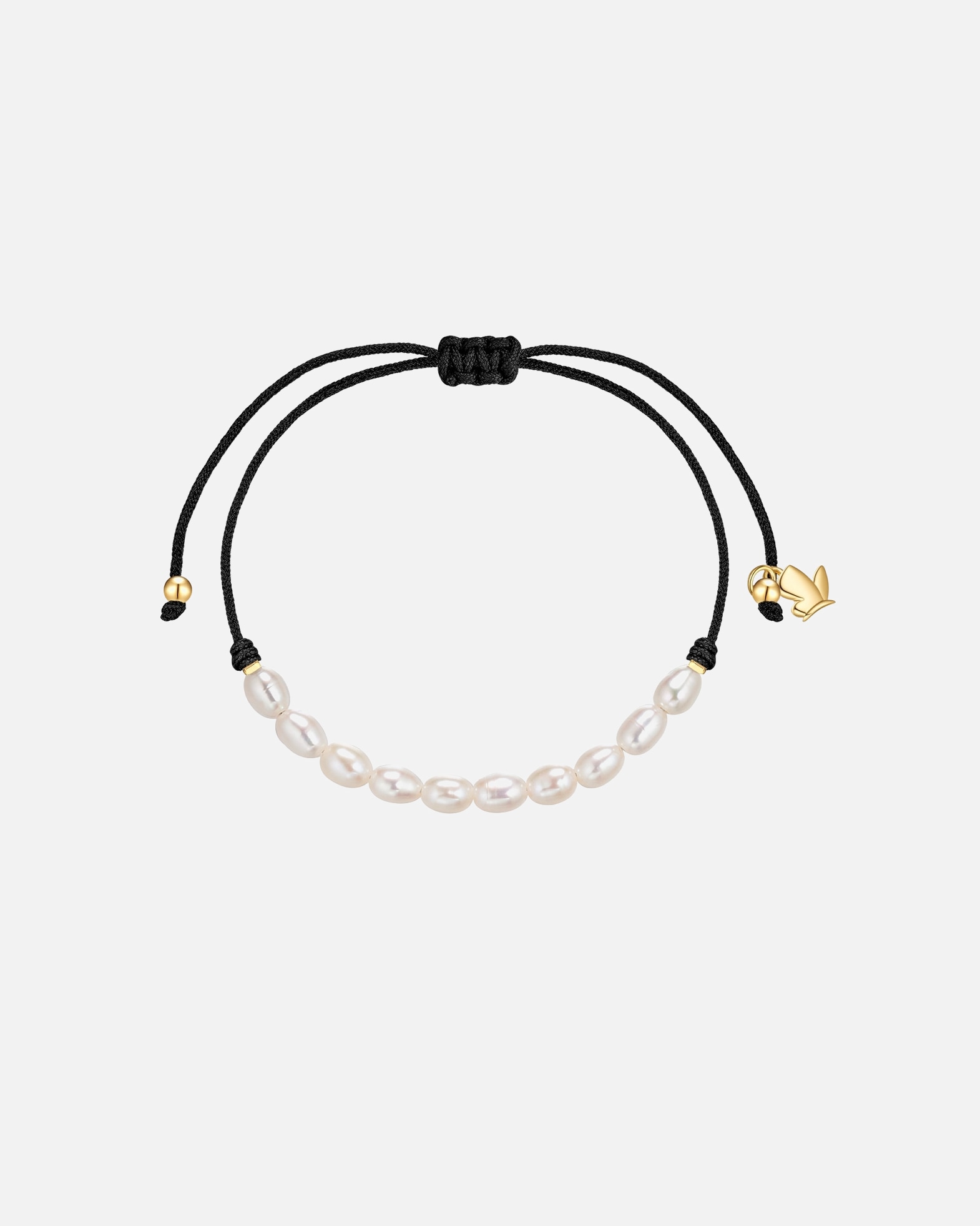 Bracelet pour Femme Glanzstücke München Bracelet en perles en acier inoxydable en doré avec perle d'eau douce Réglable 15,0 - 22,0 cm