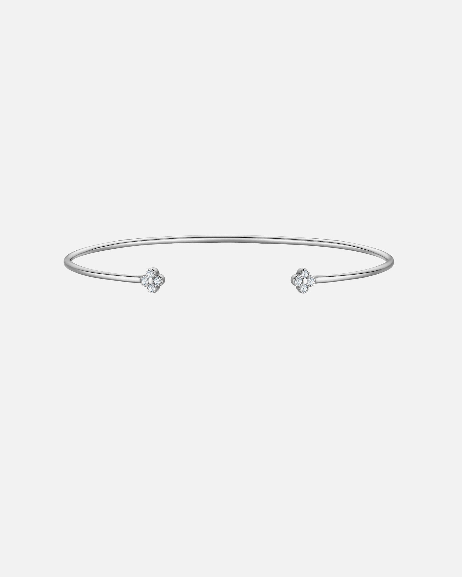 Bracelet pour Femme Glanzstücke München Bracelet en Argent Sterling en argent avec Zirconium 17,0 cm, réglable de manière flexible
