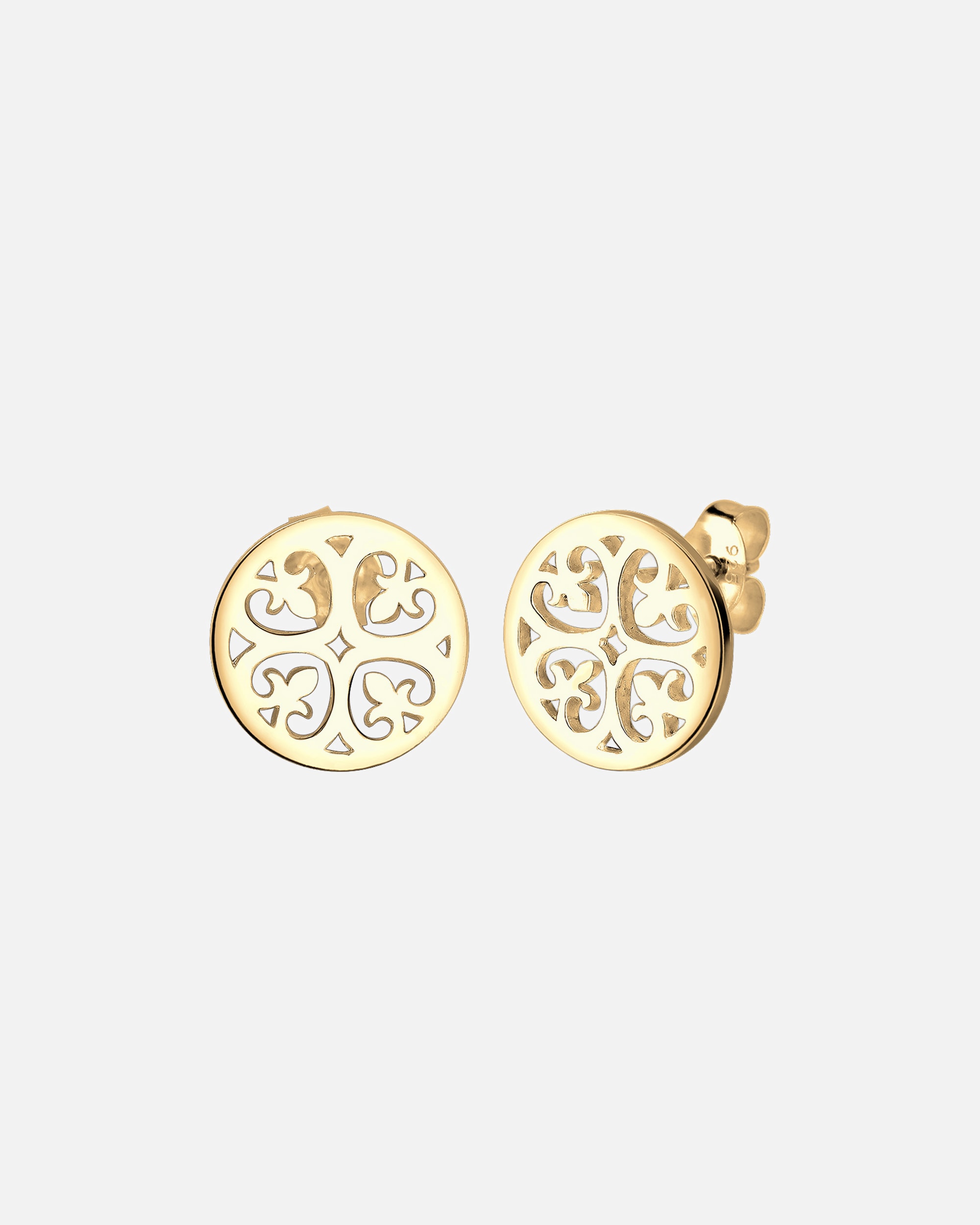 Boucles d'oreilles pour Femme Elli Ornament Boho Cristaux Boucles d'oreilles Femme - Plaqué Or Argent (925/1000) goldfarben